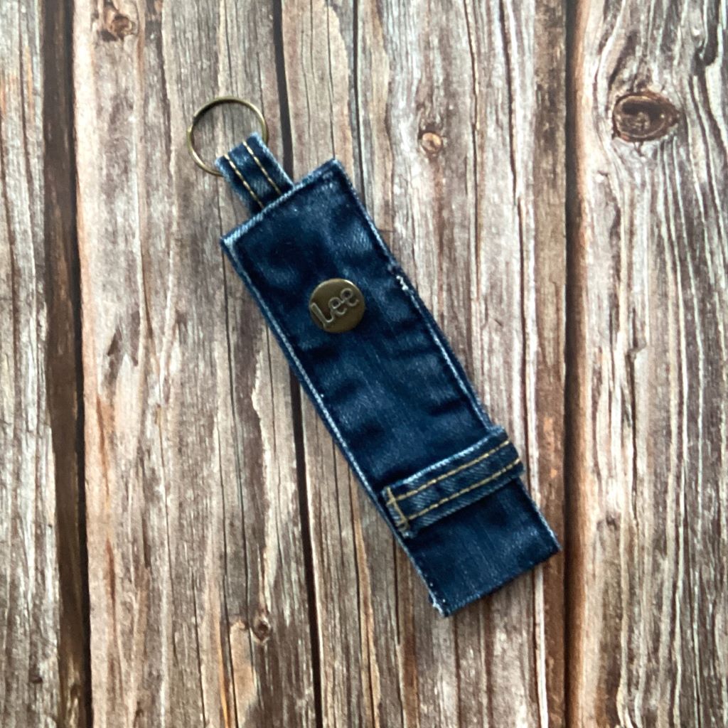 Upcycled Denim Key Fob – Lee Blue