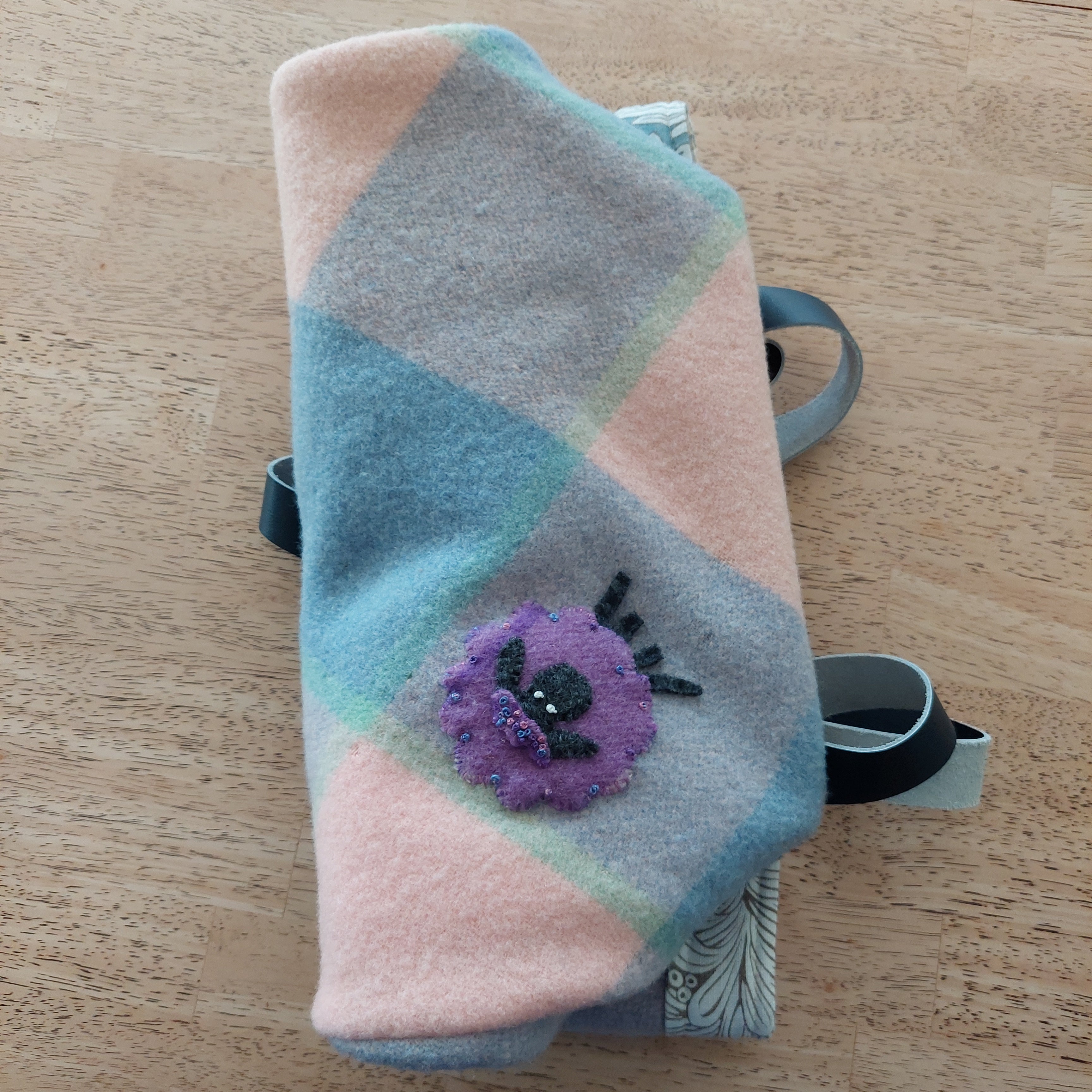 Vintage Woollen Australian Blanket Reversible Tote Bag