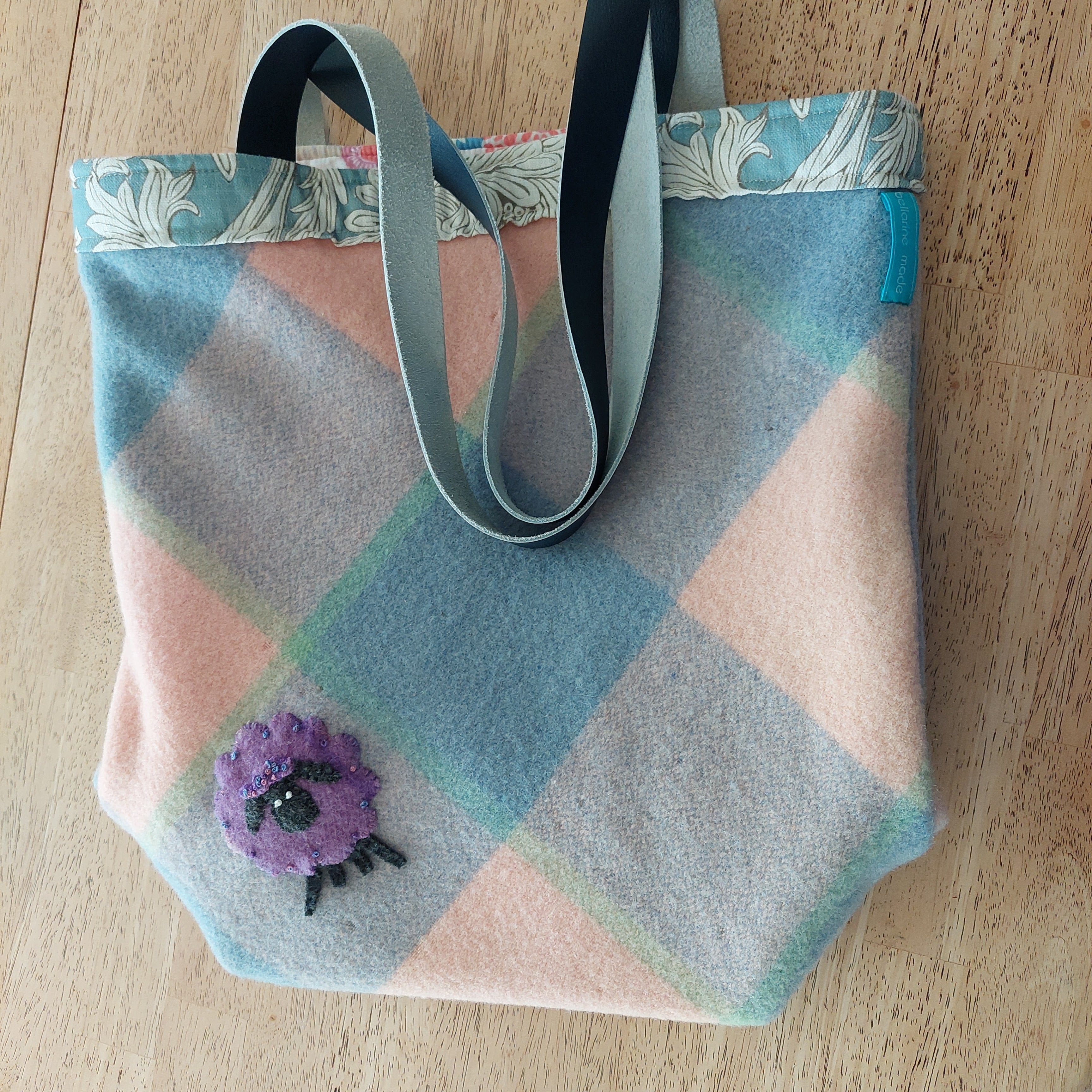 Vintage Woollen Australian Blanket Reversible Tote Bag