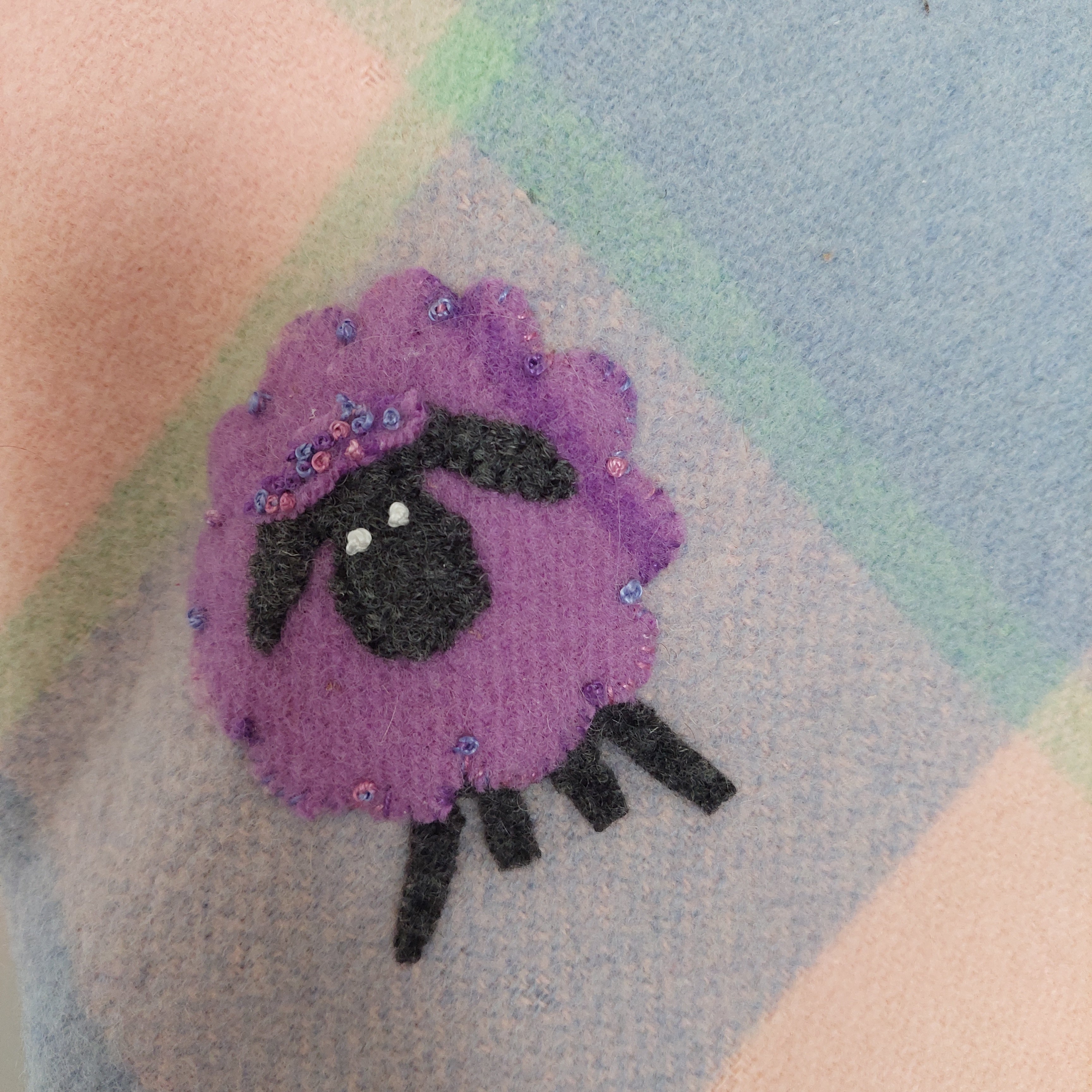 Vintage Woollen Australian Blanket Reversible Tote Bag