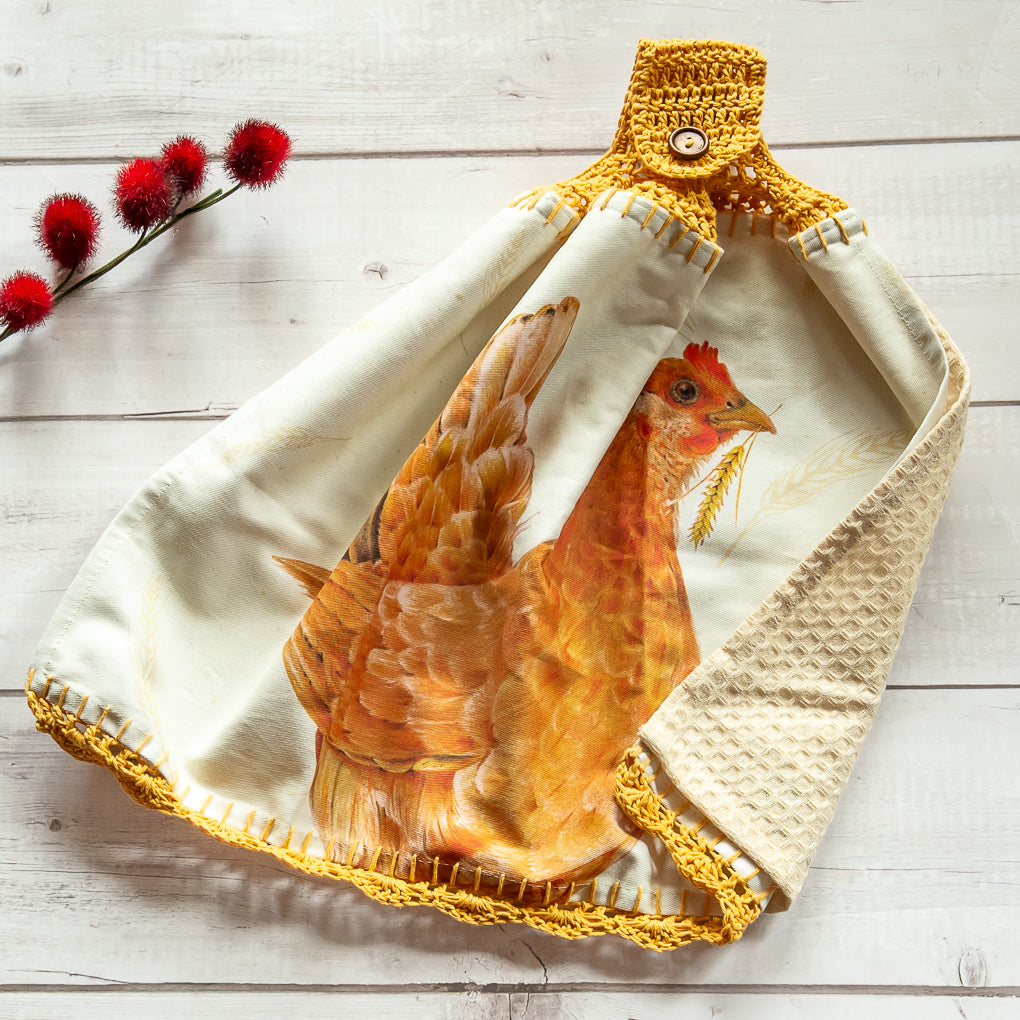 Country Life - Hanging Tea Towels / Hand Towels - Double Thickness