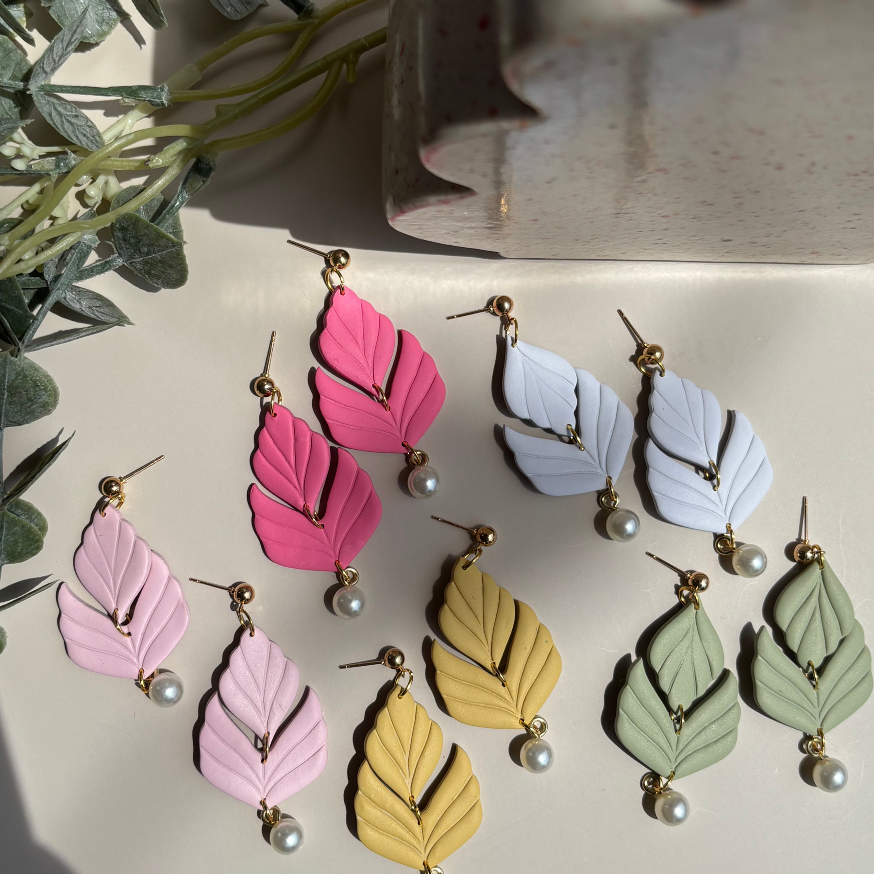 Elloise - Polymer Clay Dangle Earrings