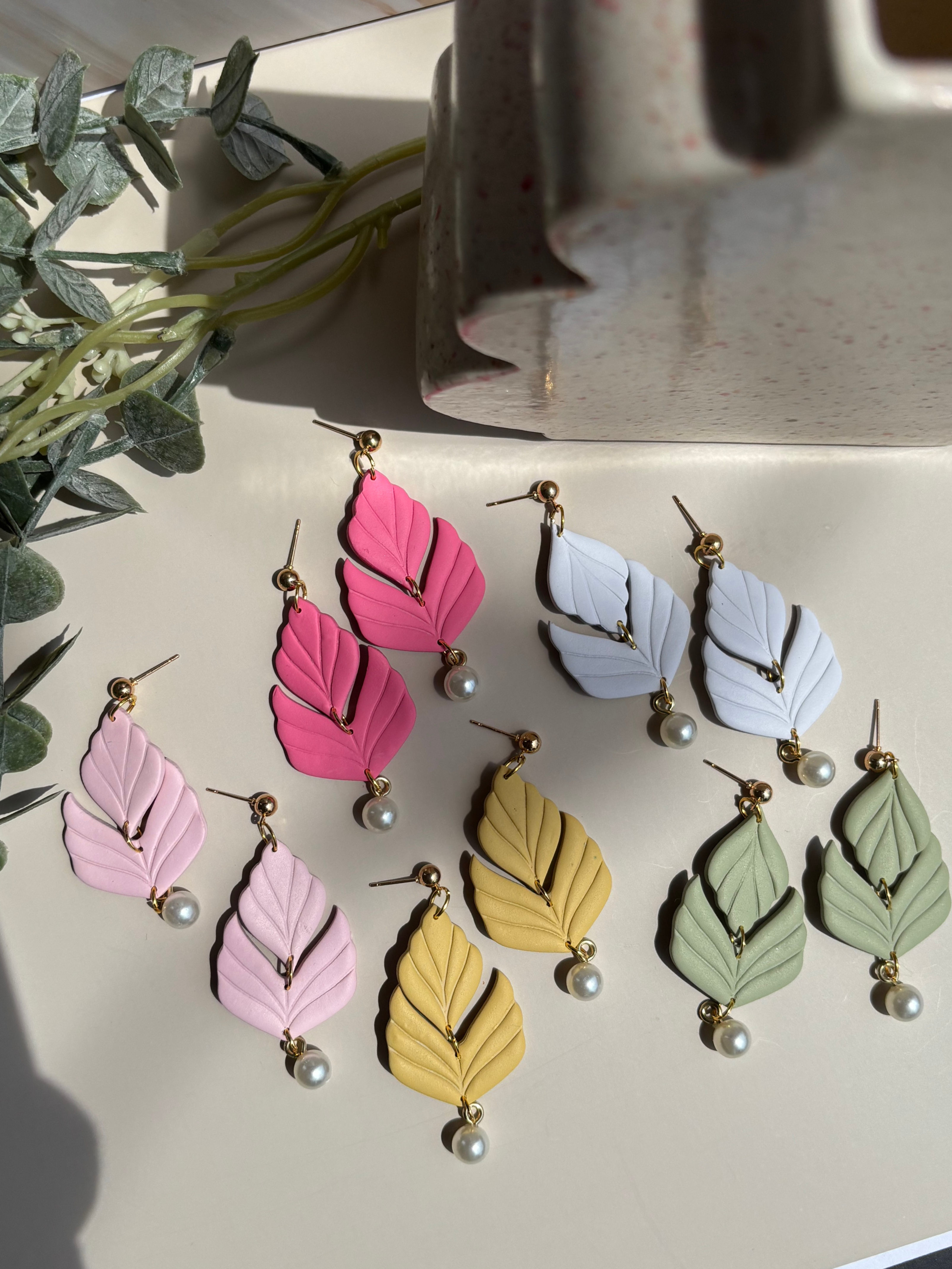 Elloise - Polymer Clay Dangle Earrings