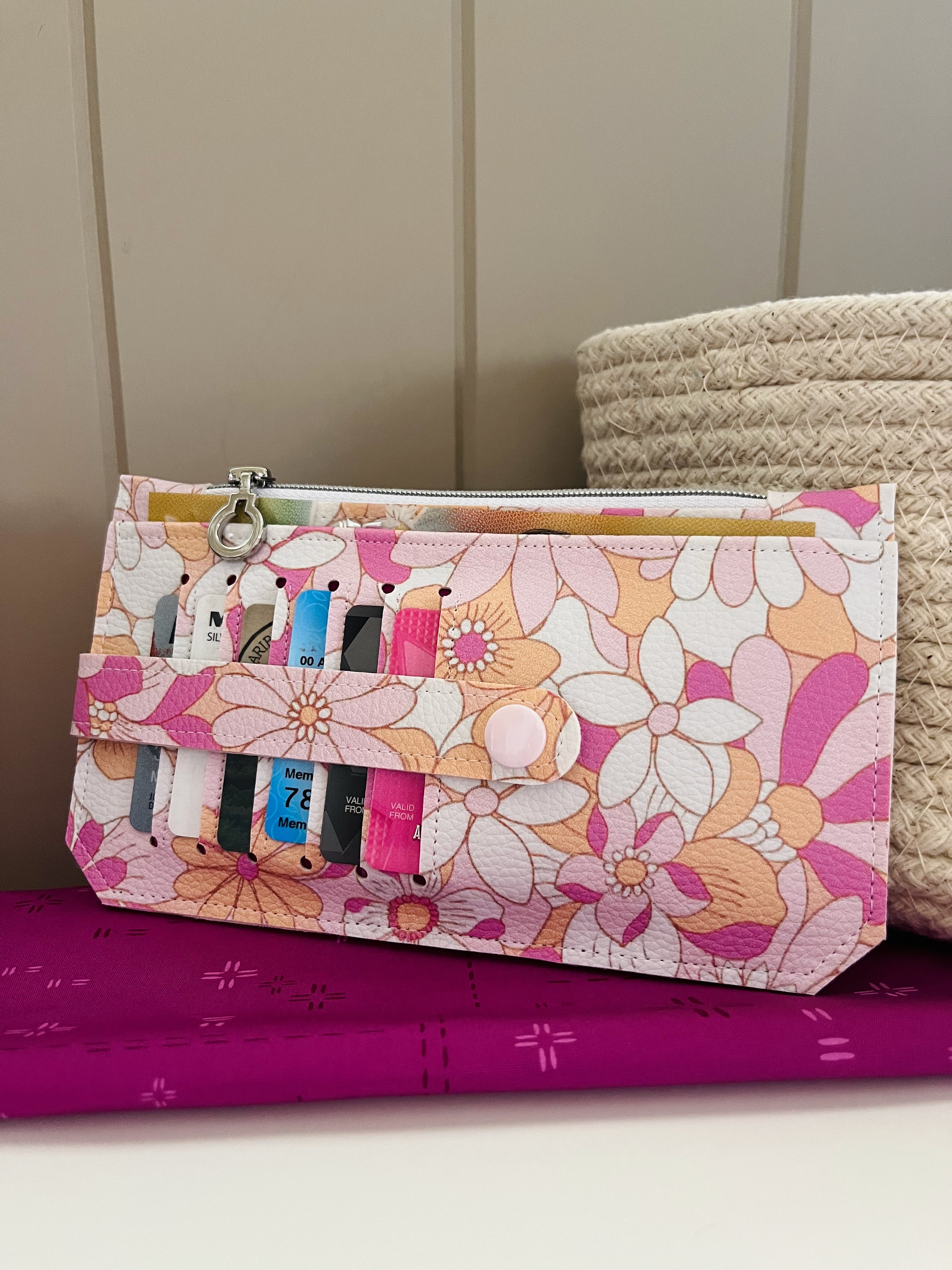 Purse Pal Wallet - Eden Retro Floral (Jac Slade)  | Ready to ship | FREE Postage
