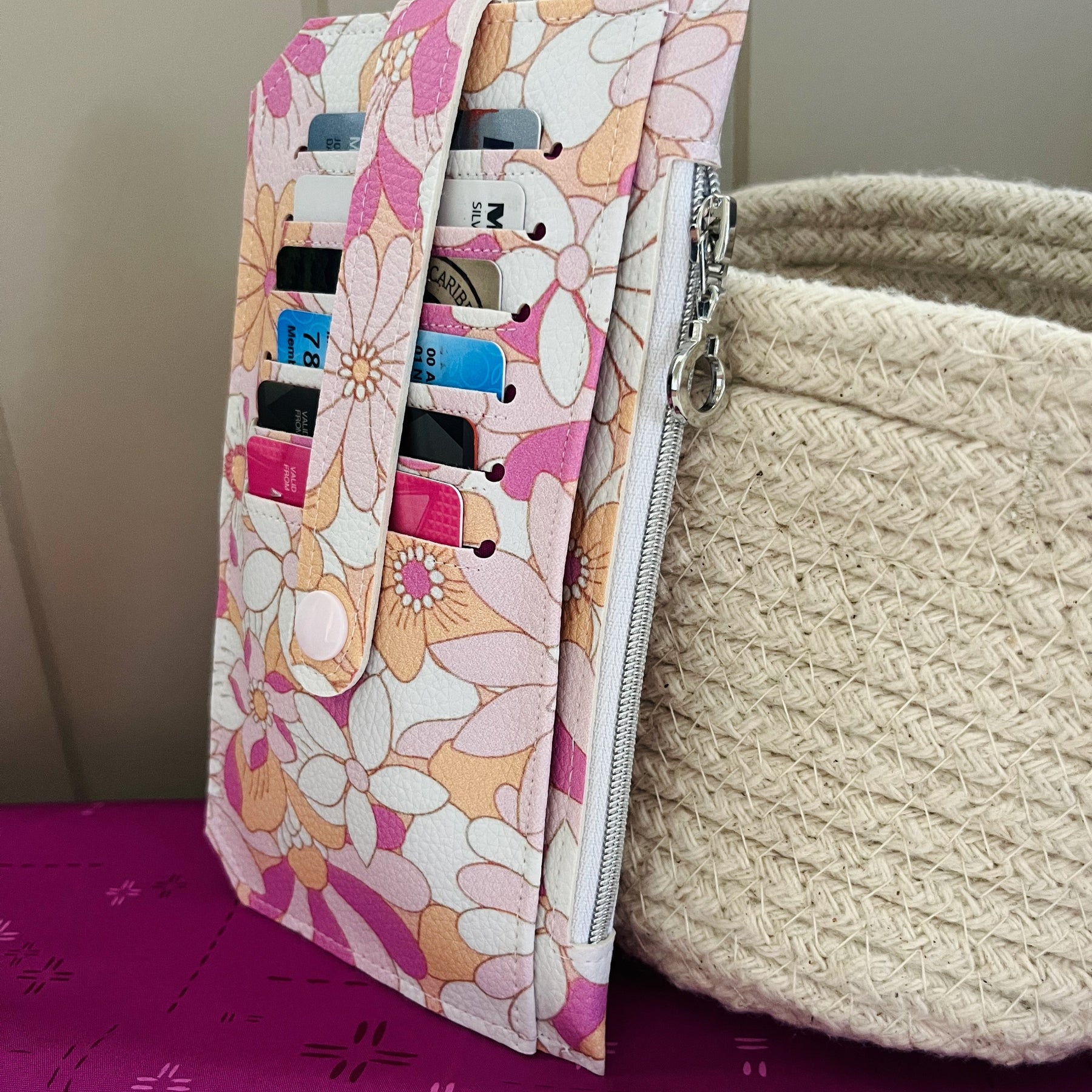 Purse Pal Wallet - Eden Retro Floral (Jac Slade)  | Ready to ship | FREE Postage