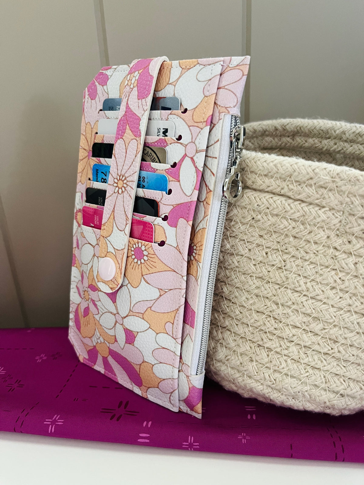 Purse Pal Wallet - Eden Retro Floral (Jac Slade)  | Ready to ship | FREE Postage