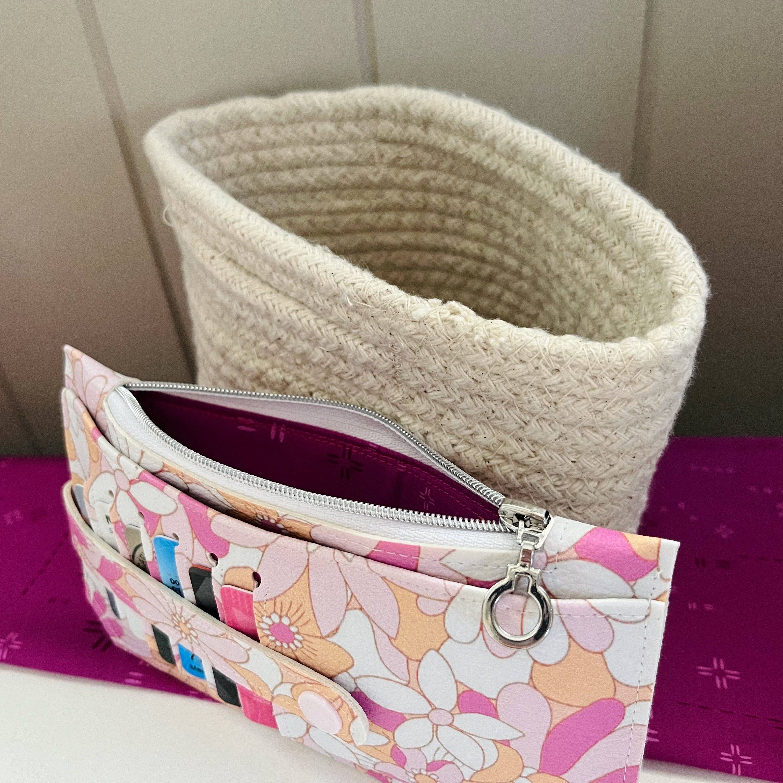 Purse Pal Wallet - Eden Retro Floral (Jac Slade)  | Ready to ship | FREE Postage