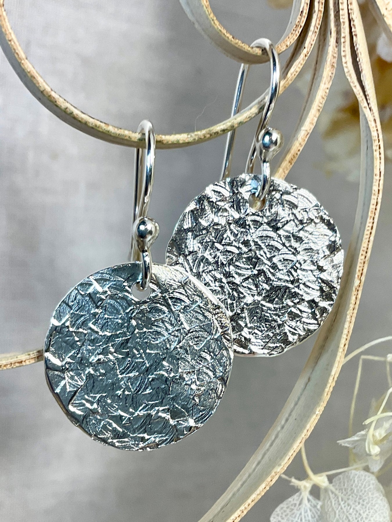 Argentium silver earrings. Handmade 6 designs