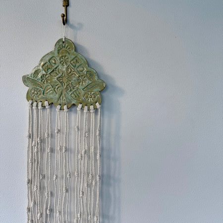 Stamped Ceramic Wall Art Piece