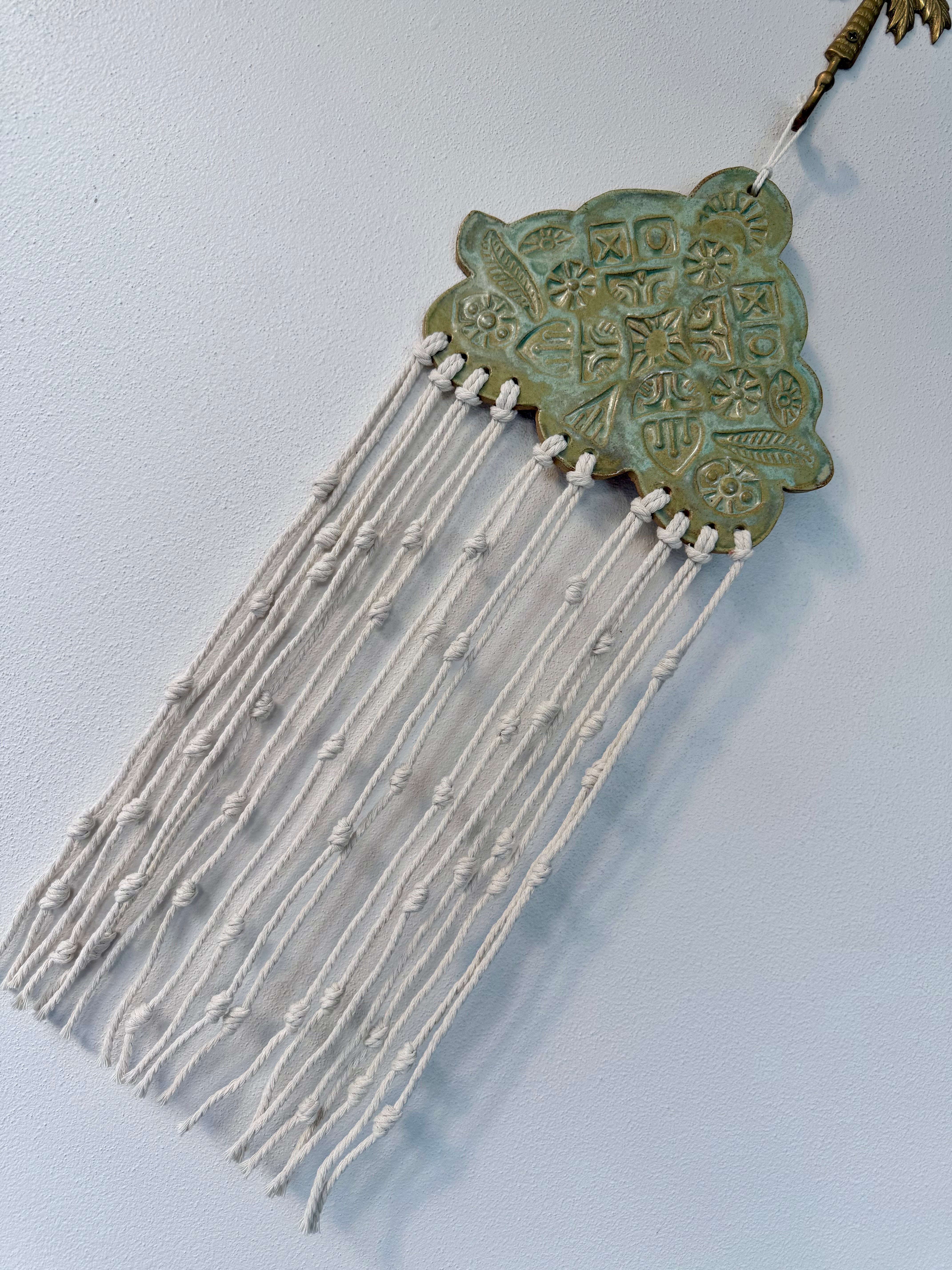 Stamped Ceramic Wall Art Piece