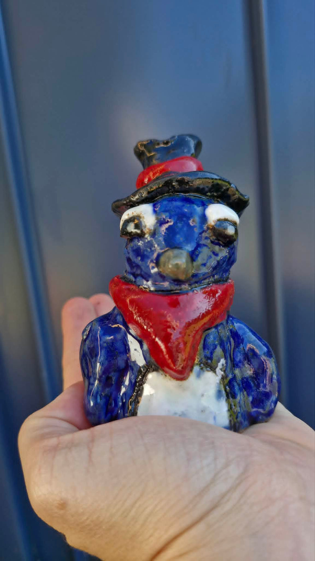 Cowboy Penguin Small Sculpture