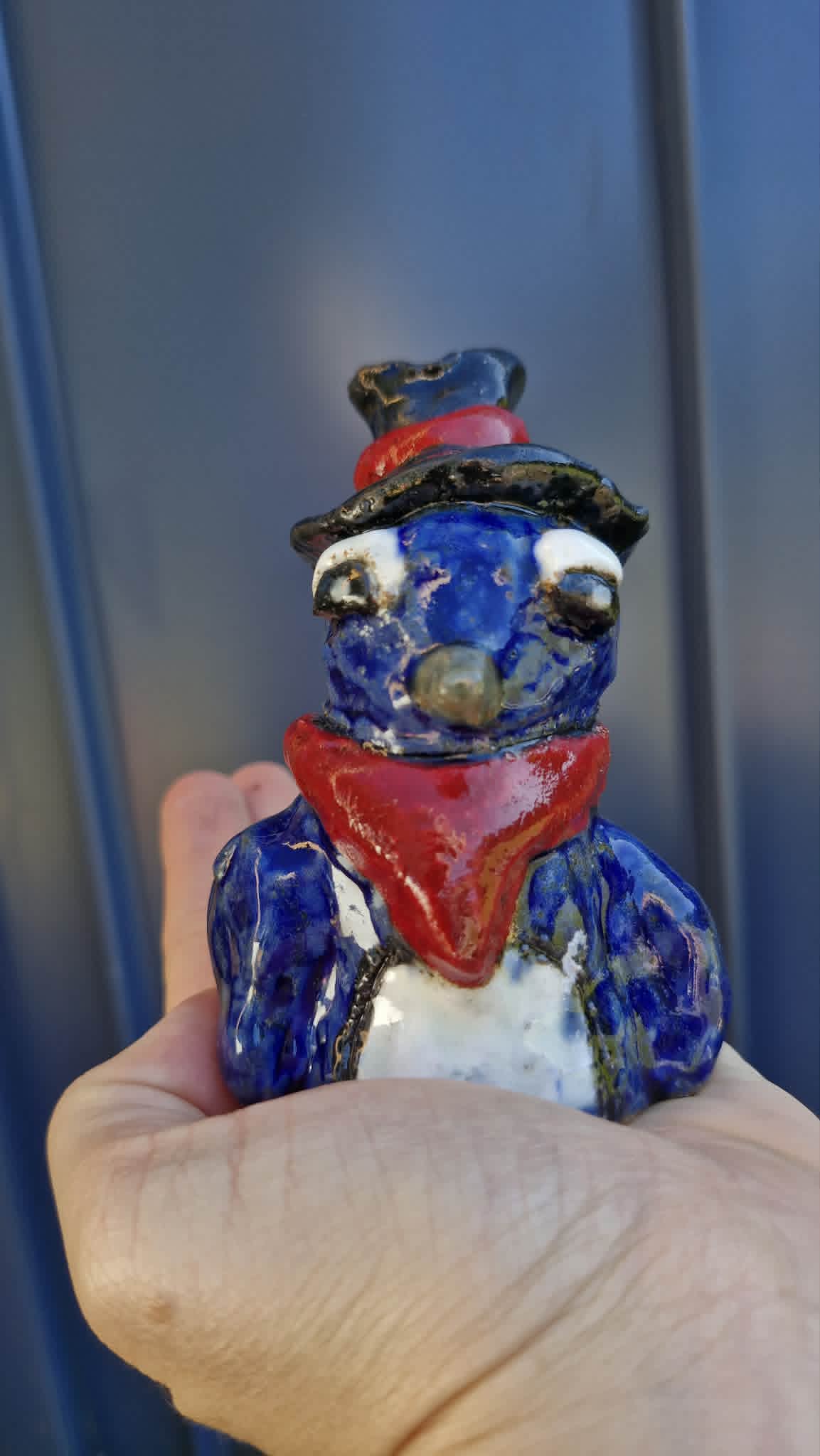 Cowboy Penguin Small Sculpture