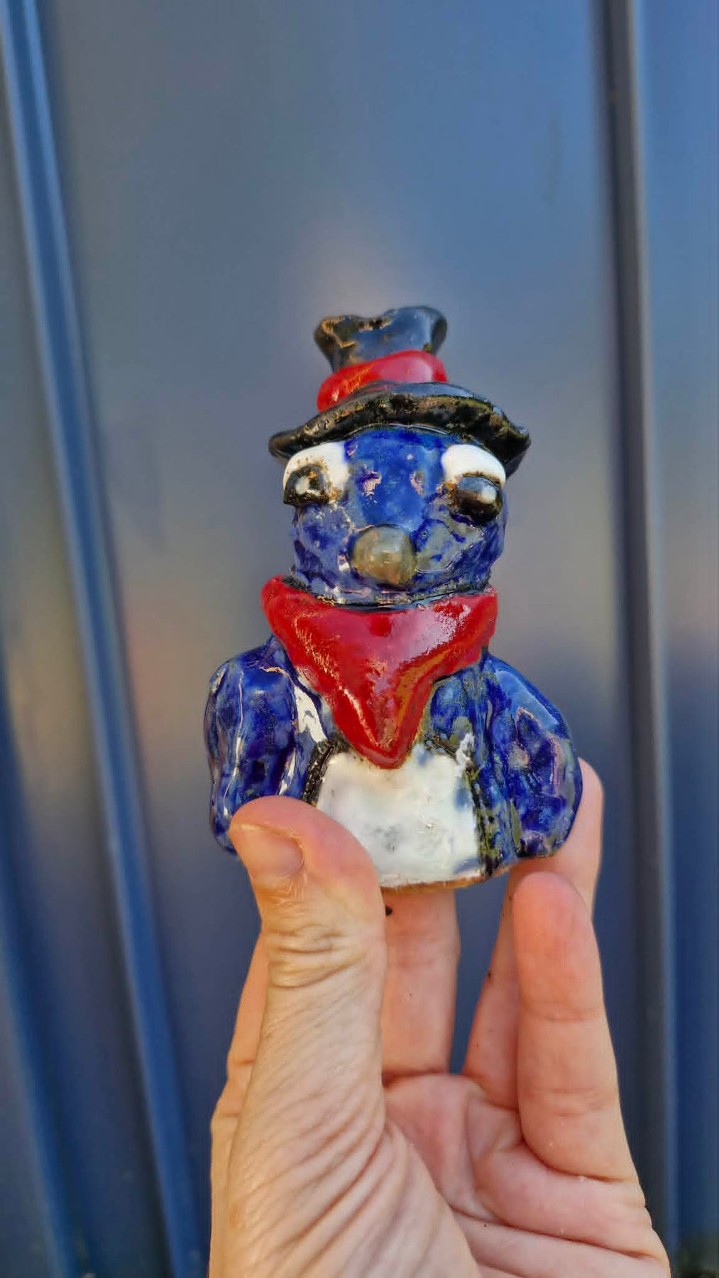 Cowboy Penguin Small Sculpture