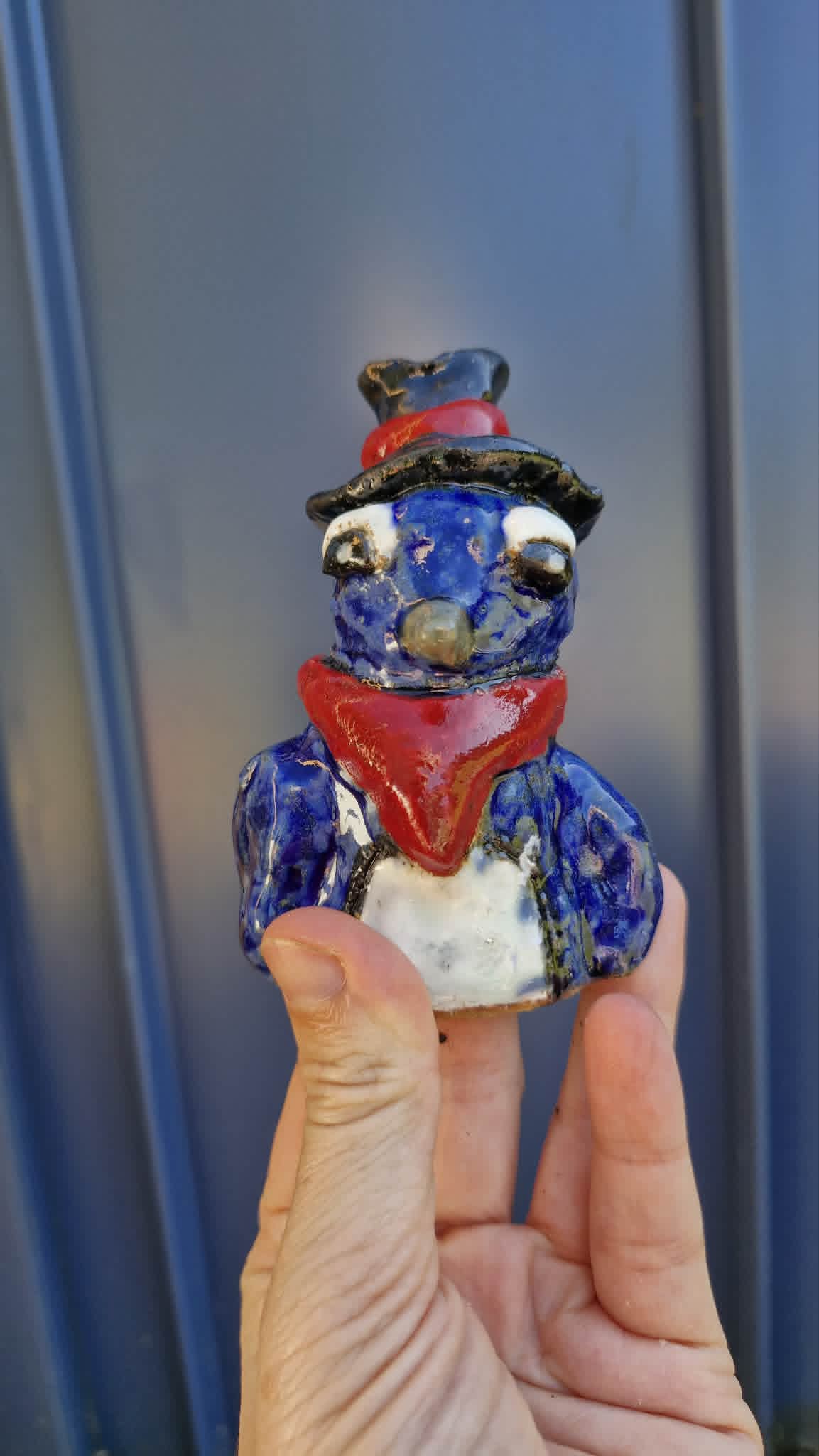 Cowboy Penguin Small Sculpture