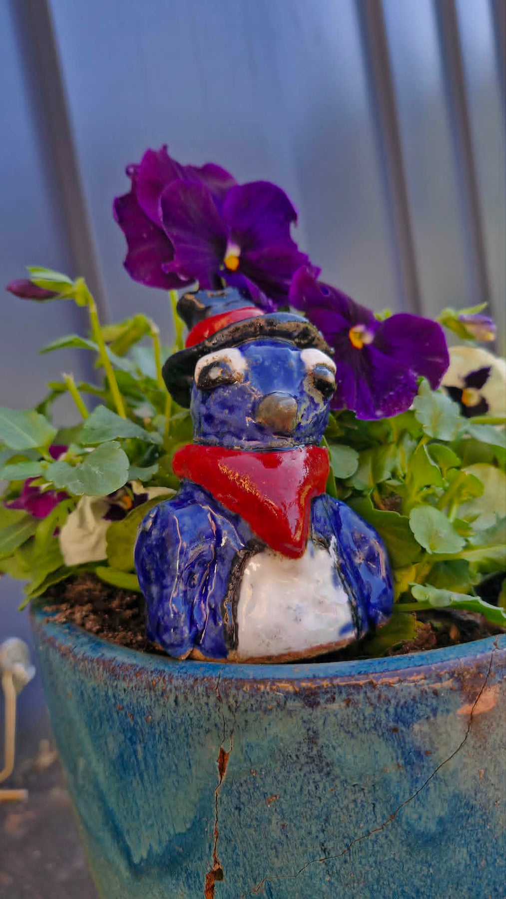 Cowboy Penguin Small Sculpture