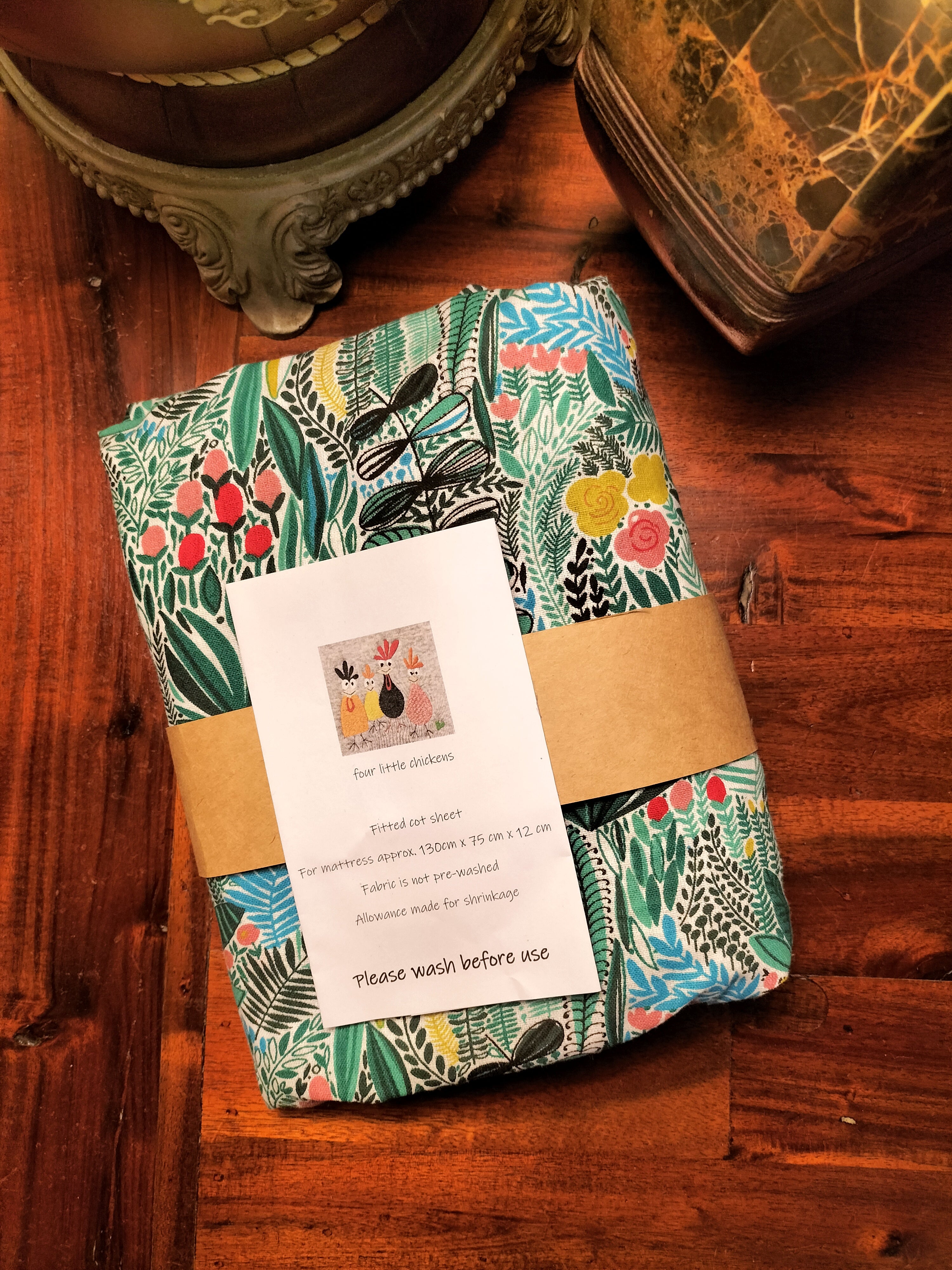 FITTED COT SHEET - JUNGLE PATTERN