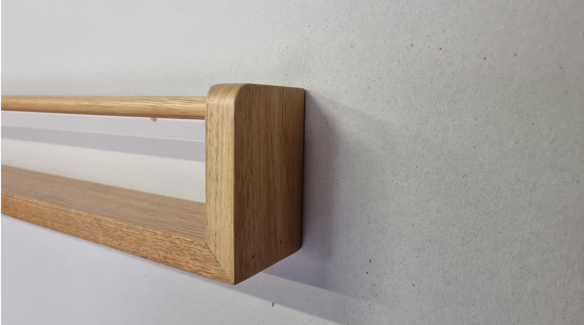 Tasmanian Oak Kids Bookshelf. Spice rack.
