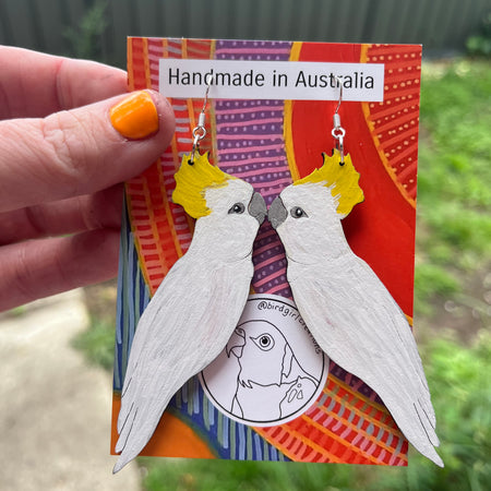 Sulphur-crested Cockatoo Earrings