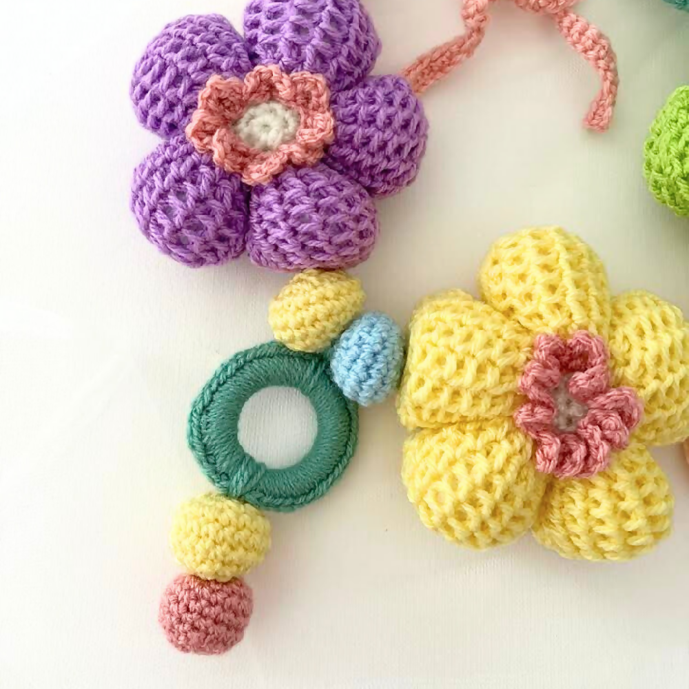 Crochet Pram, Stroller, Crib Daisy Chain,Cot Decor