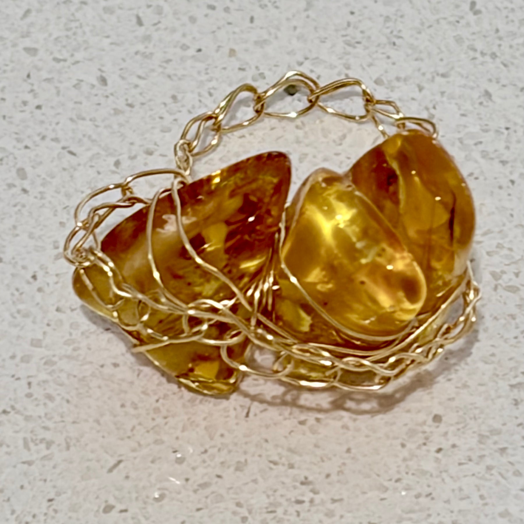 Baltic Amber Ring “Sunlight”