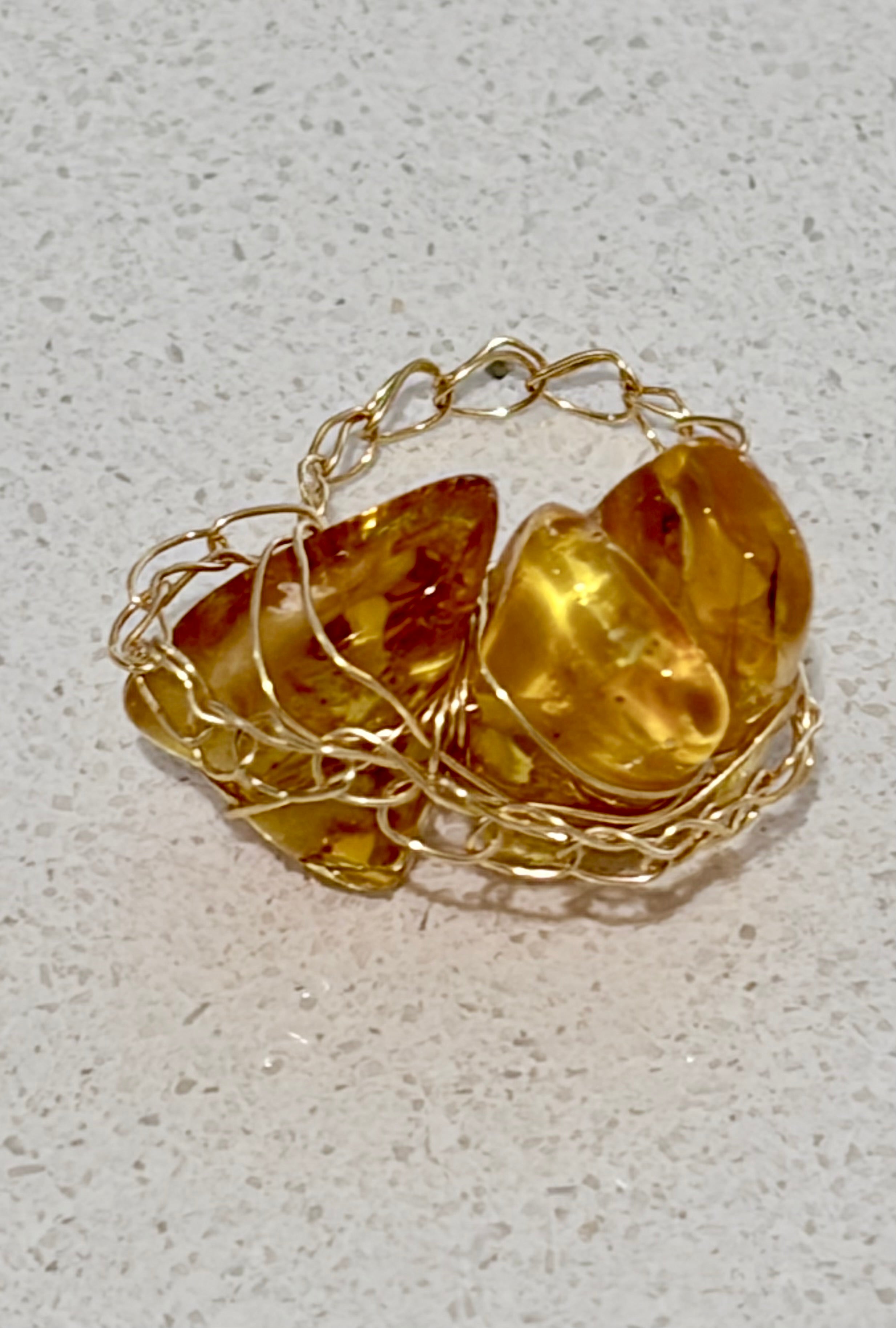 Baltic Amber Ring “Sunlight”