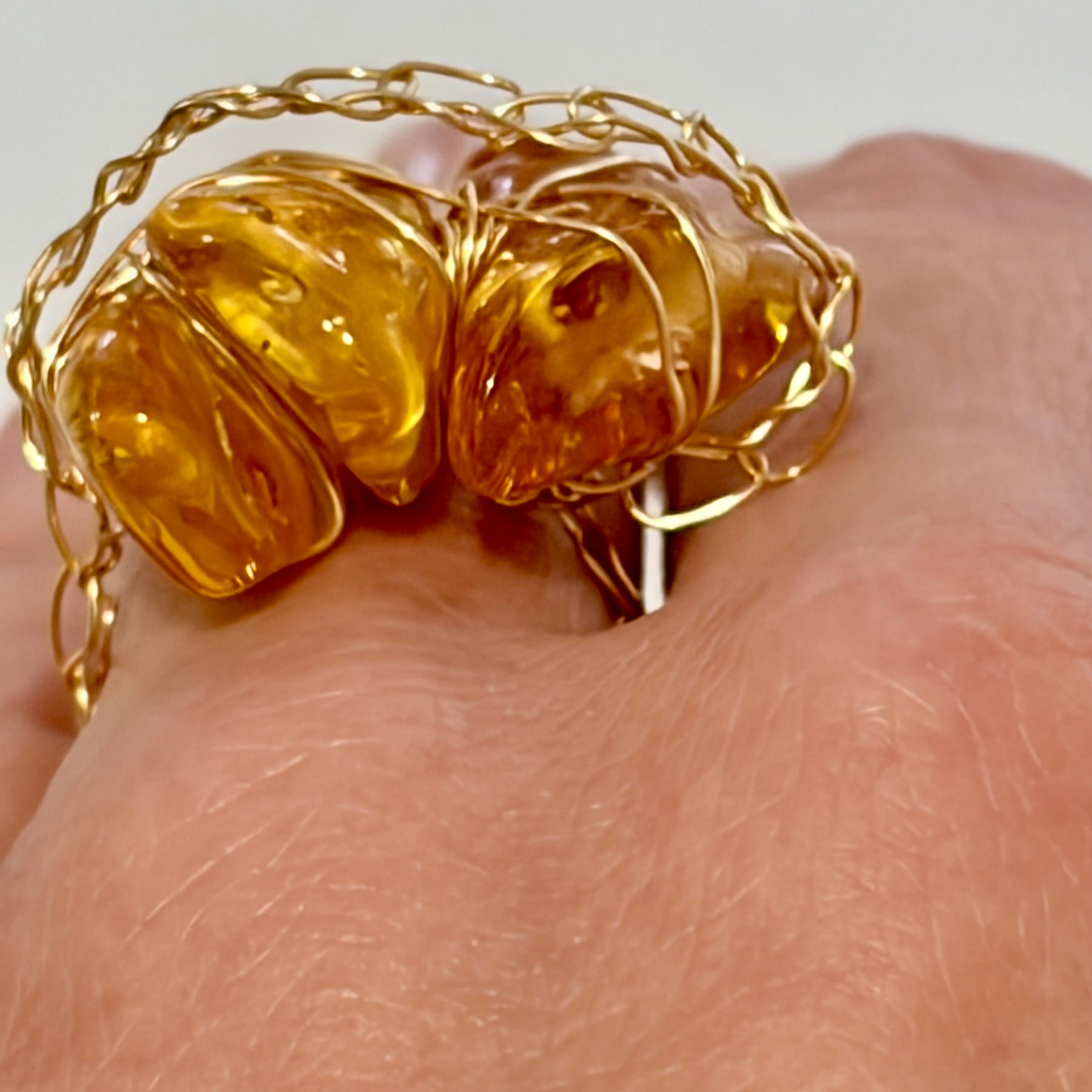 Baltic Amber Ring “Sunlight”