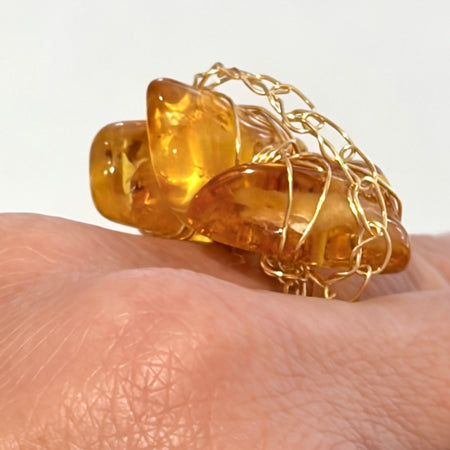 Baltic Amber Ring “Sunlight”