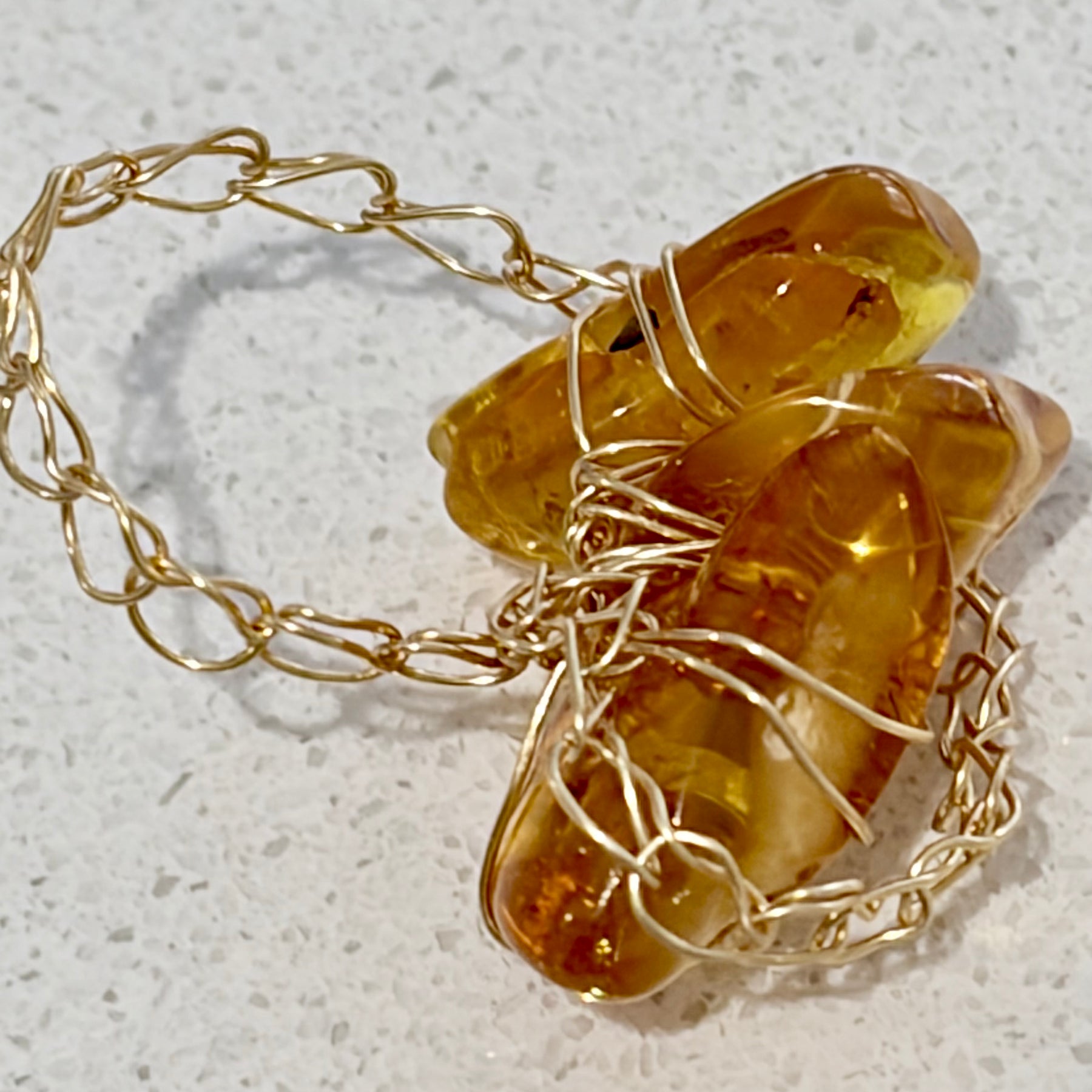 Baltic Amber Ring “Sunlight”