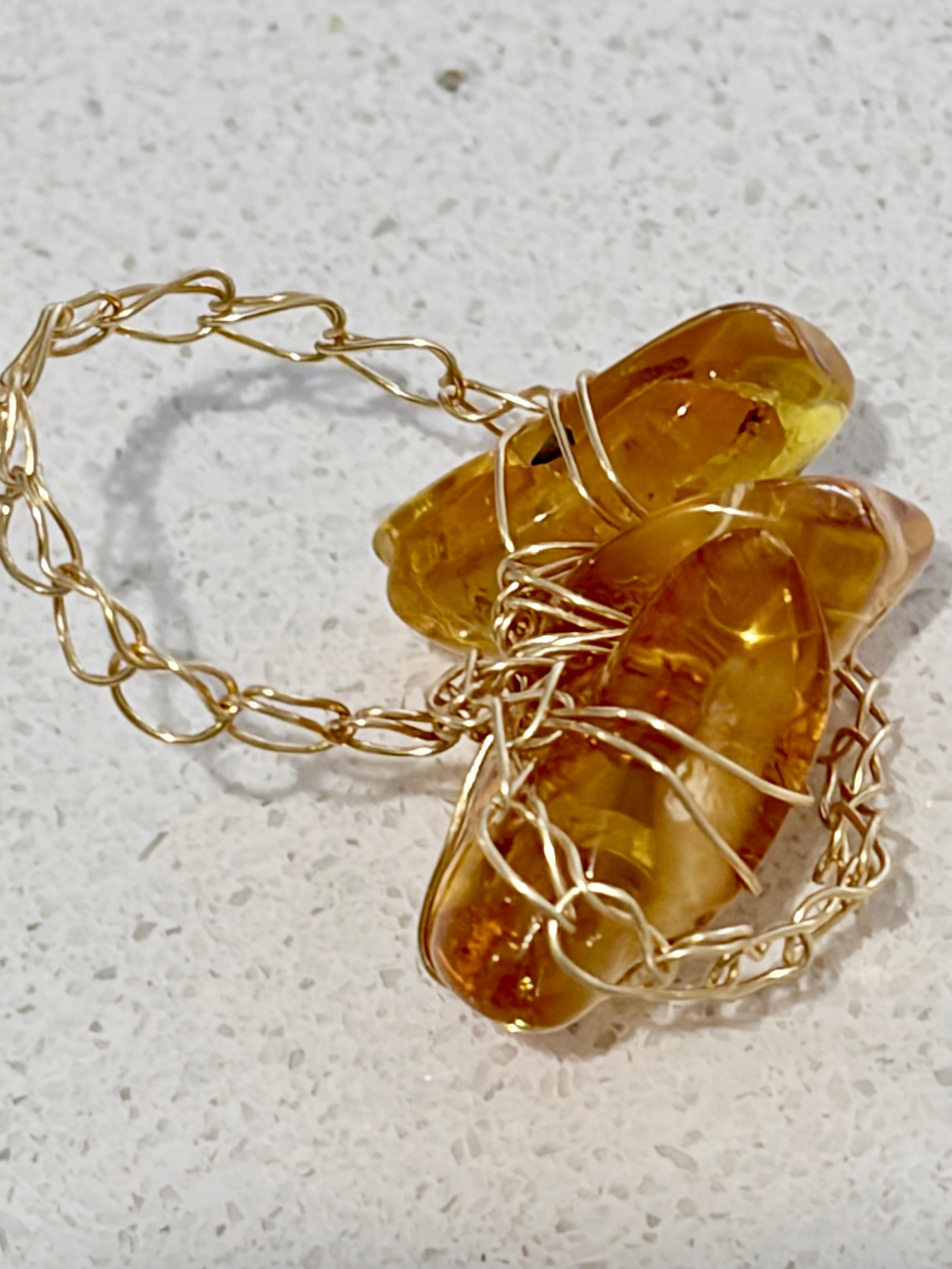 Baltic Amber Ring “Sunlight”