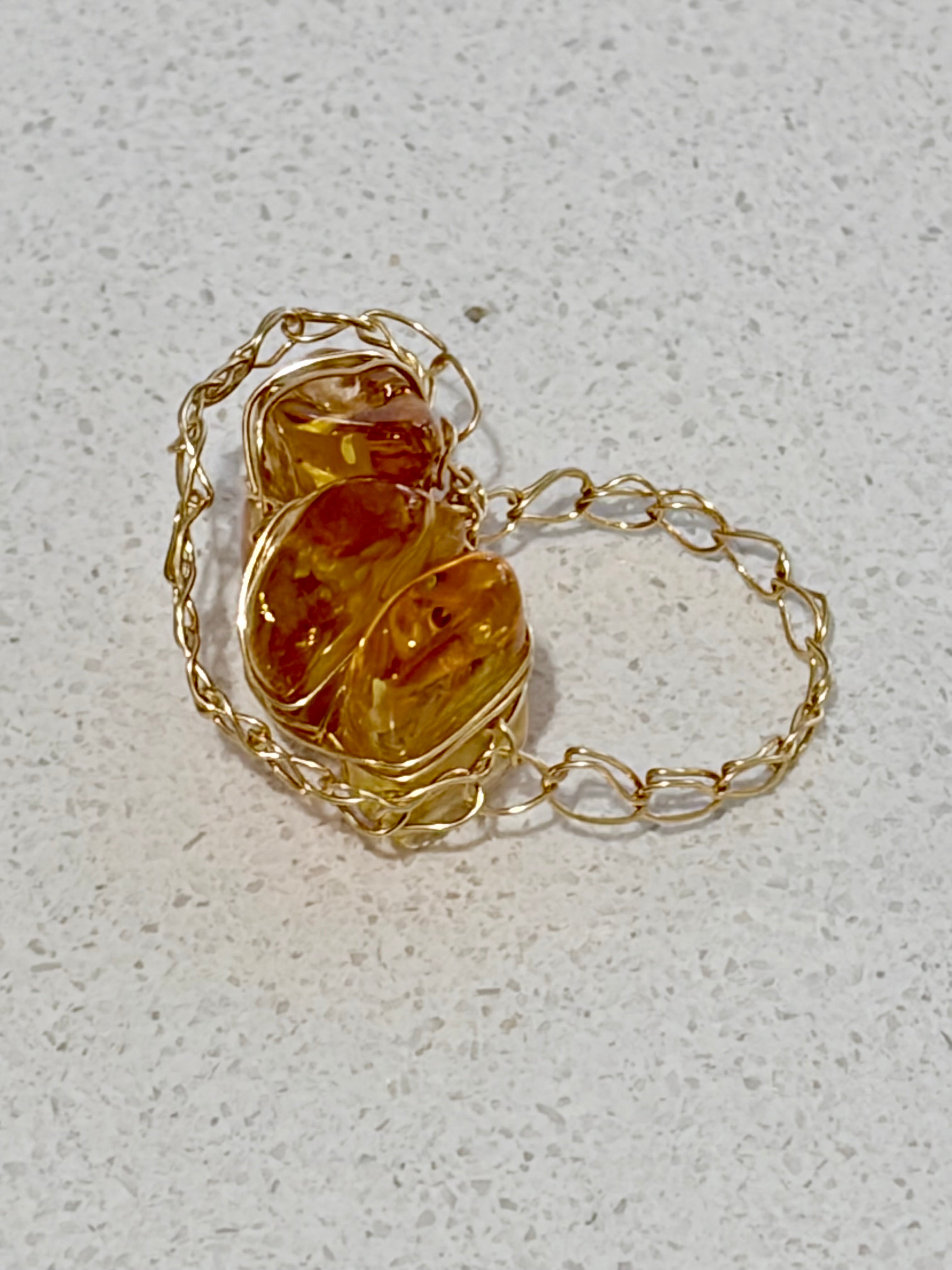 Baltic Amber Ring “Sunlight”