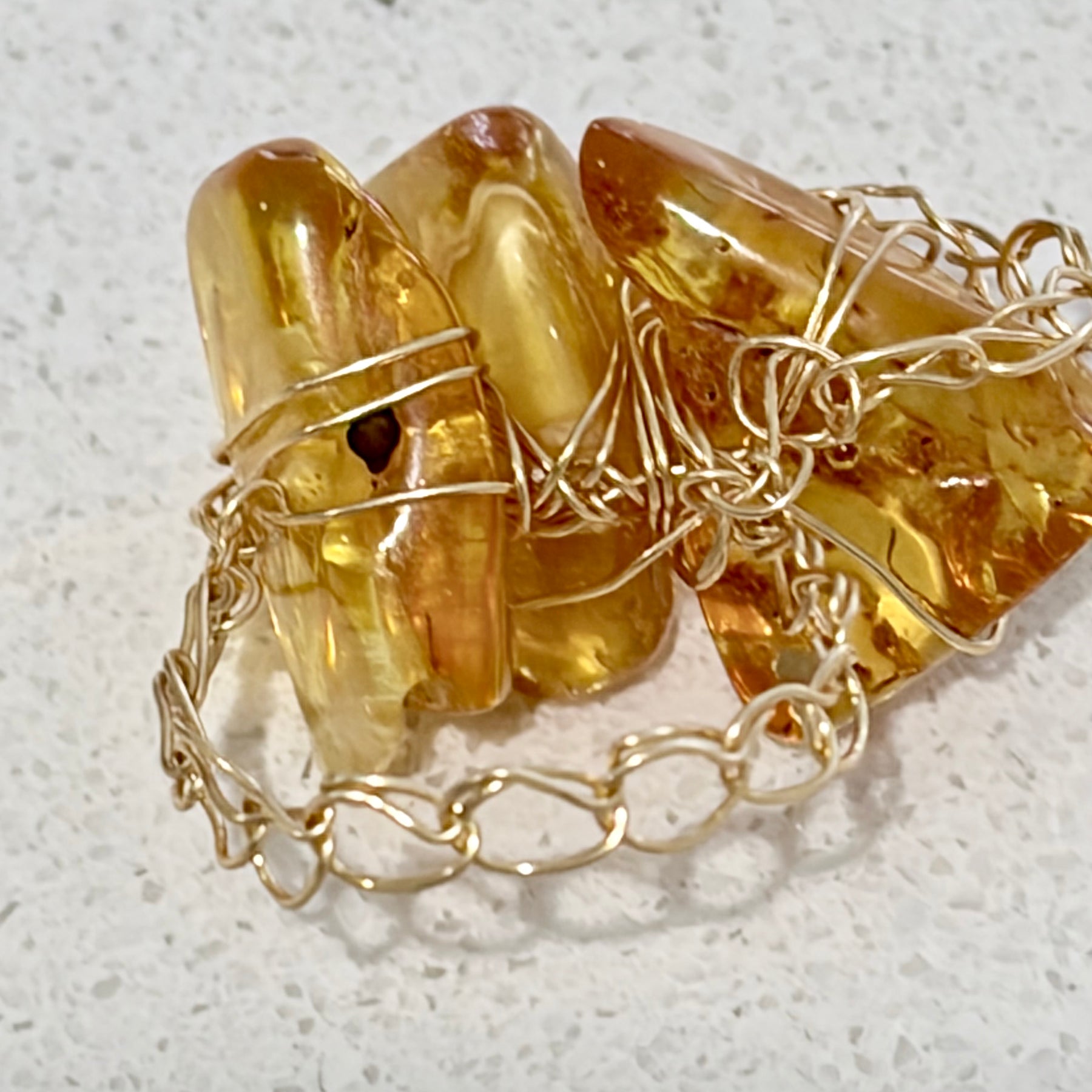 Baltic Amber Ring “Sunlight”