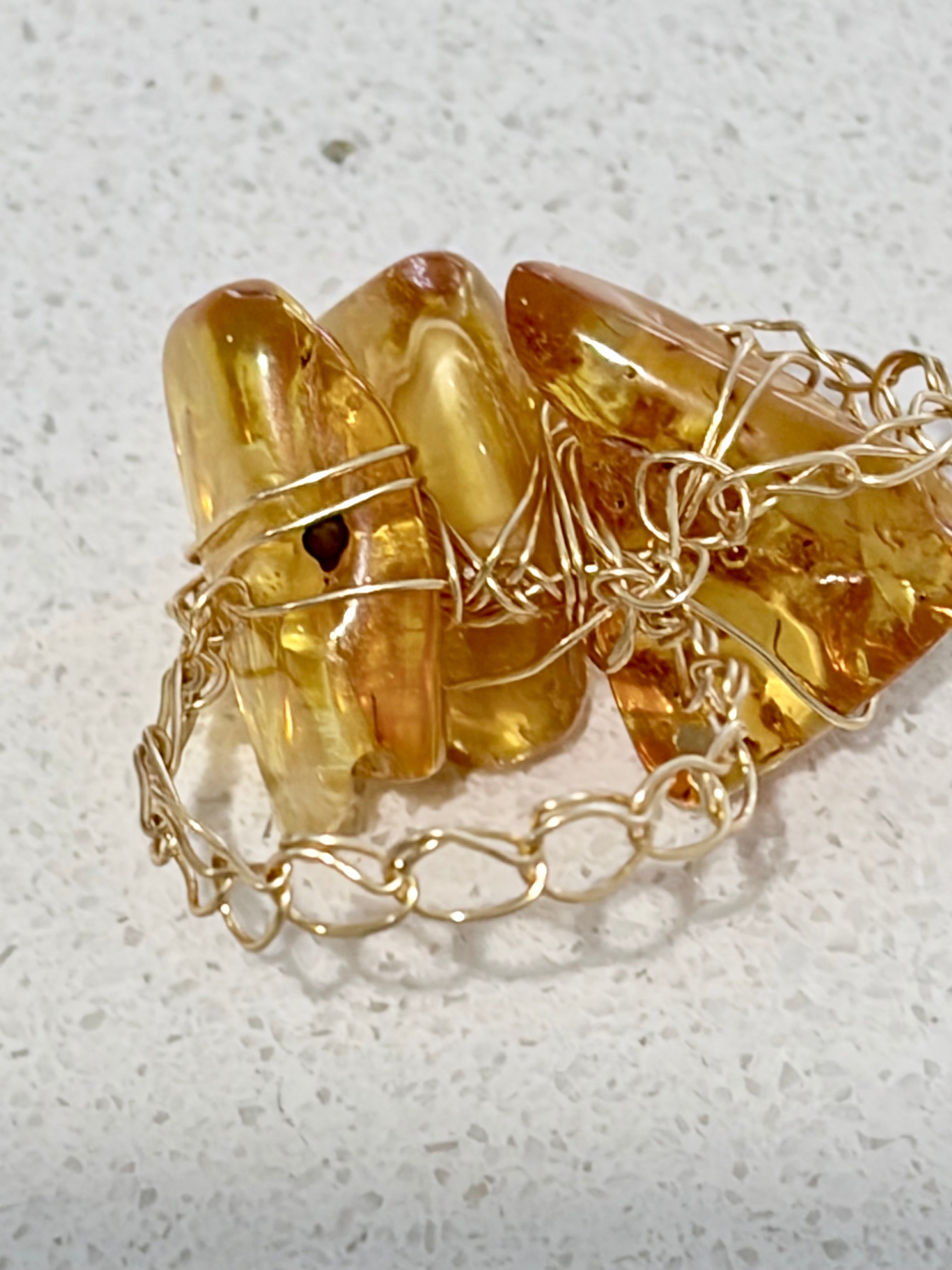Baltic Amber Ring “Sunlight”