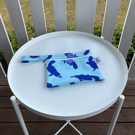 READY MADE Water-resistant wet bags - Playful Platypus (Creative Monsoon)