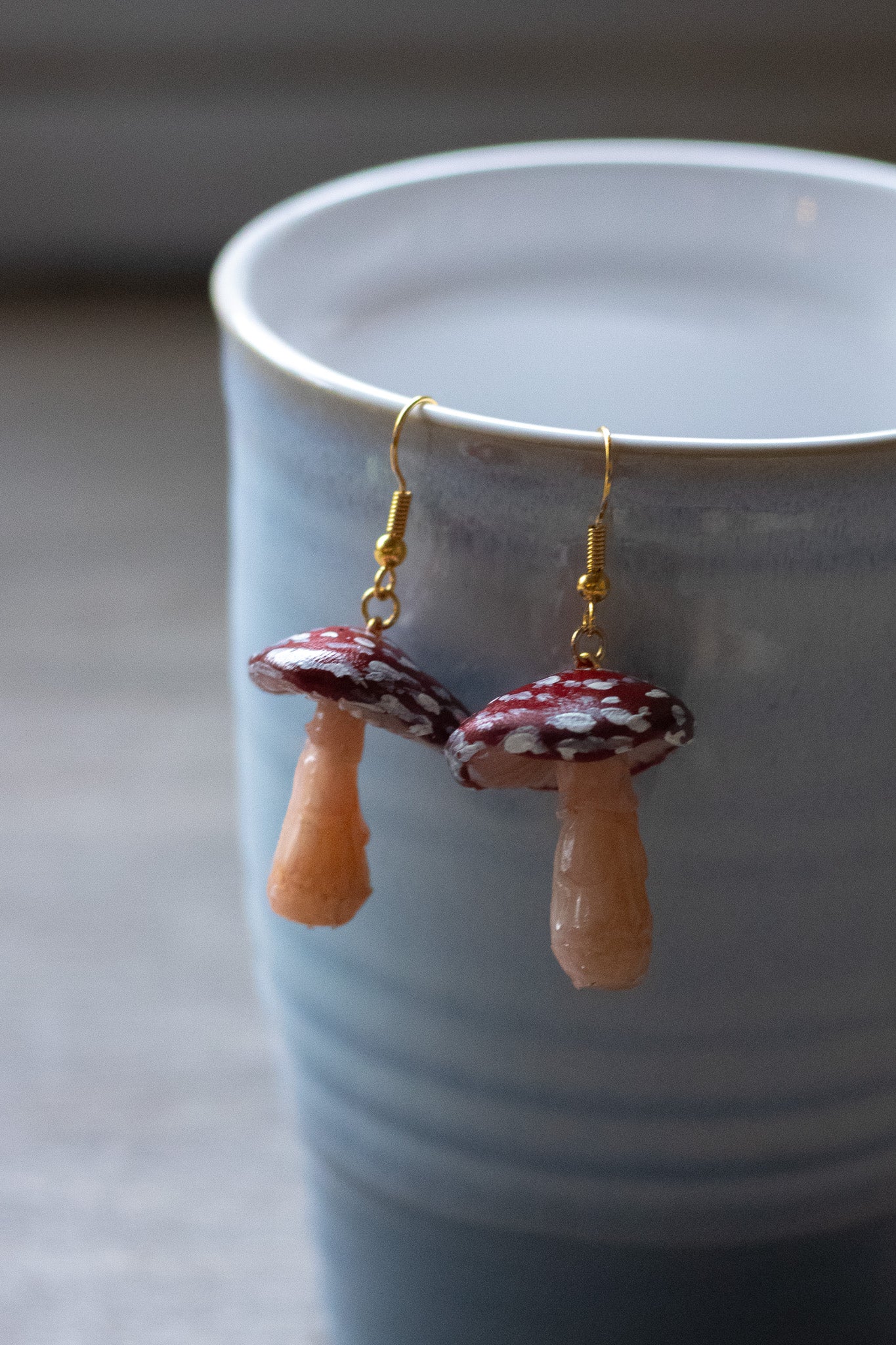 Red Mushroom Earrings