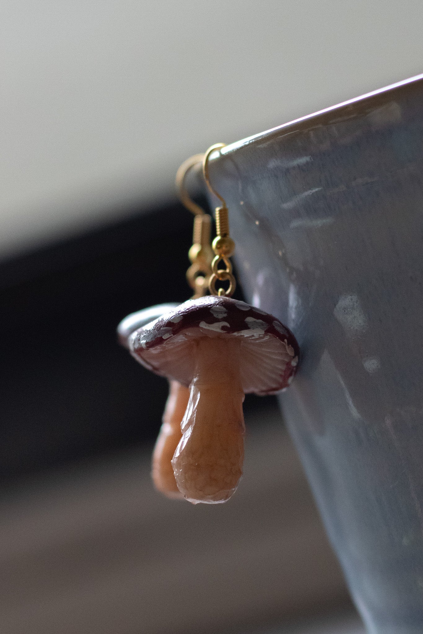 Red Mushroom Earrings