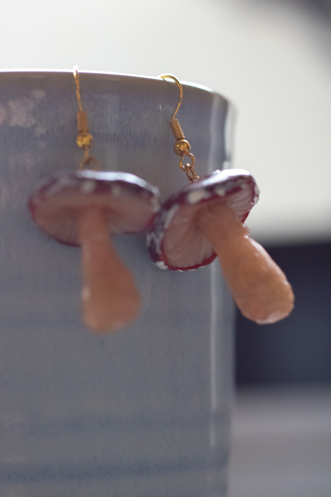 Red Mushroom Earrings