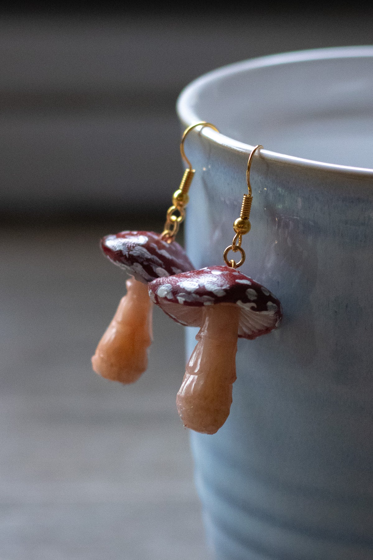 Red Mushroom Earrings
