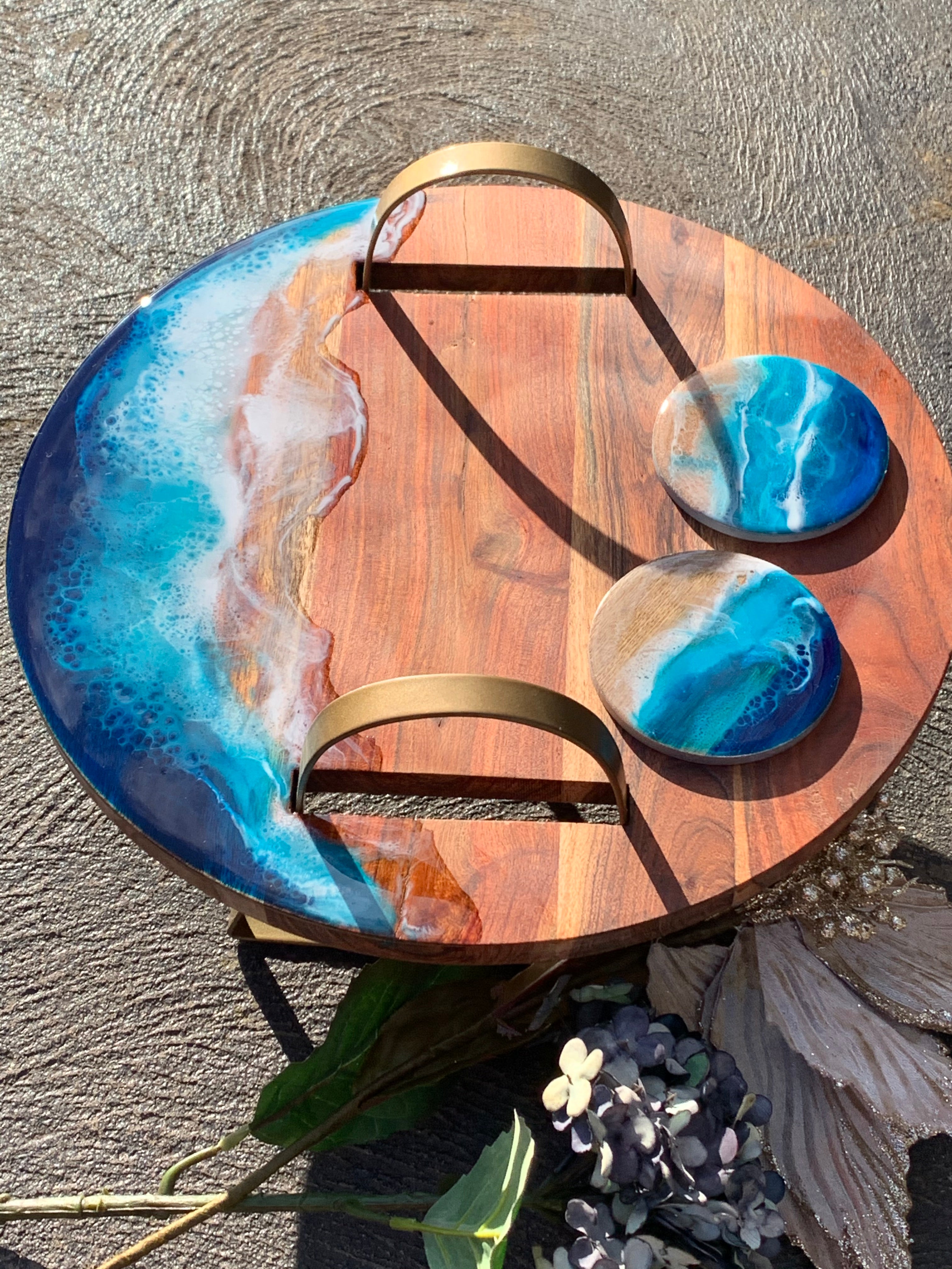 Waves | serving board | ocean | charcuterie board | gift ideas | homewares | Father’s Day gift