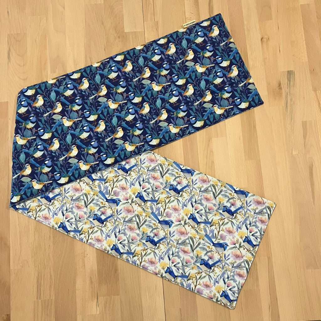 handmade Australia reversible - blue wren