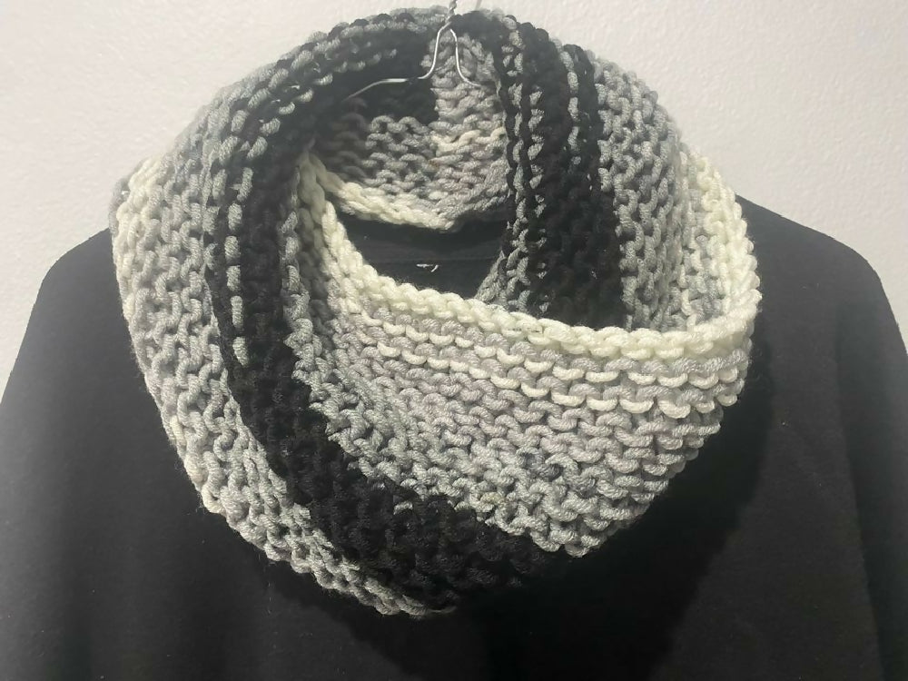 Hand Knitted Infinity Cowl Scarf