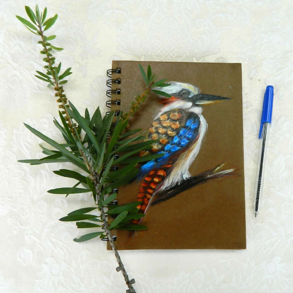 Kookaburra with bottlebrush