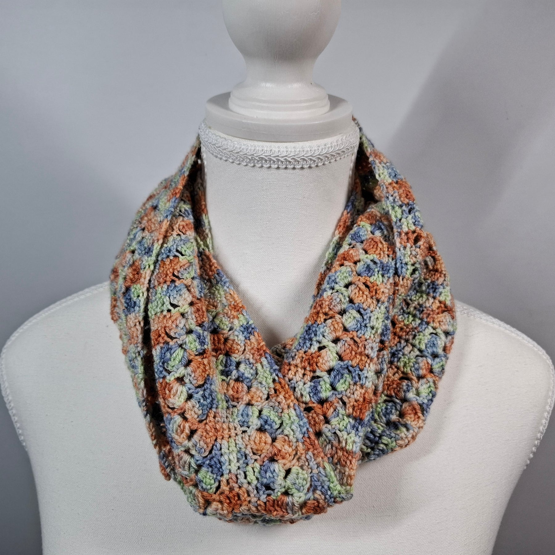 Merino Silk Infinity Scarf - "The Blind Girl"