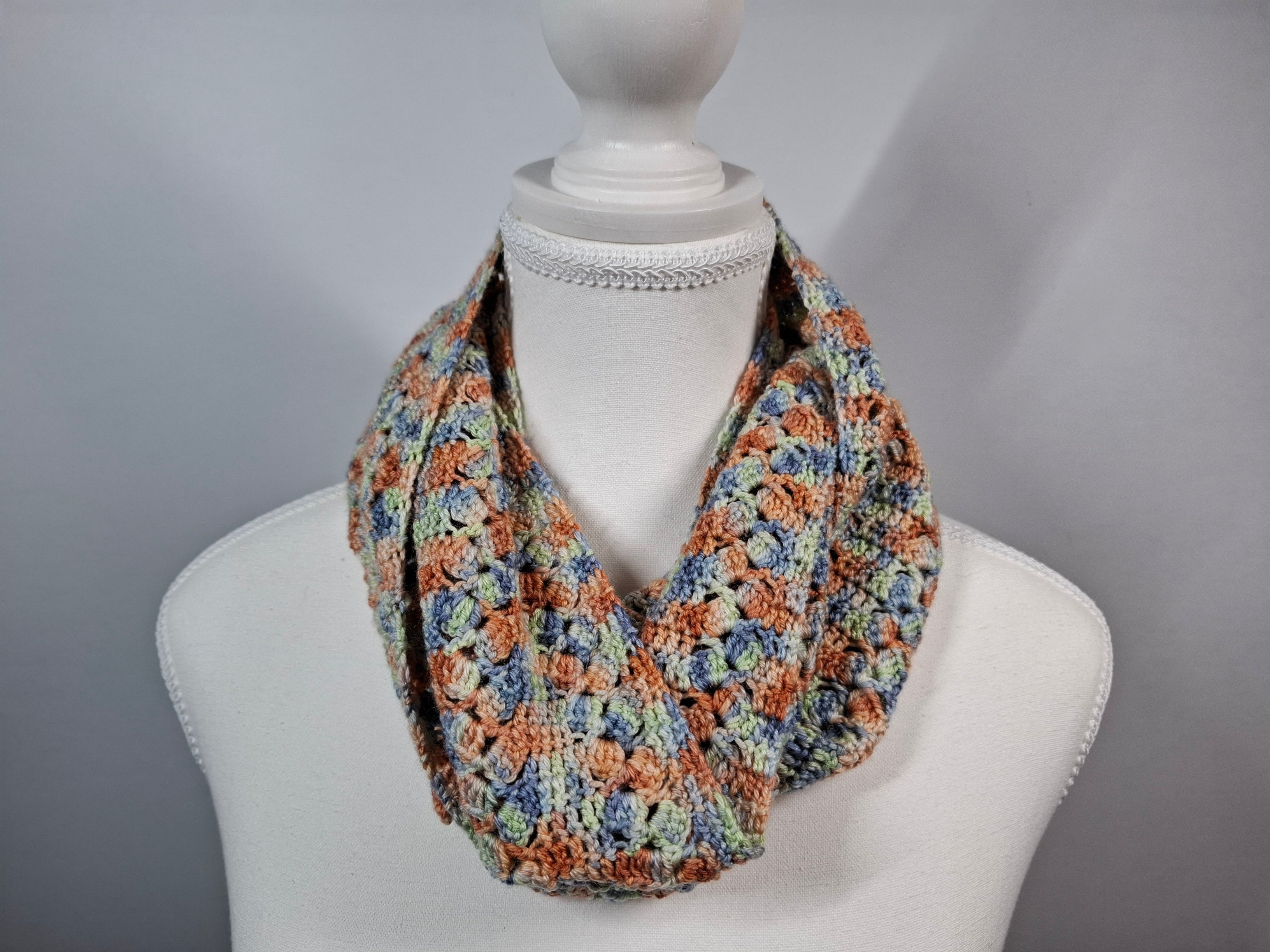 Merino Silk Infinity Scarf - "The Blind Girl"