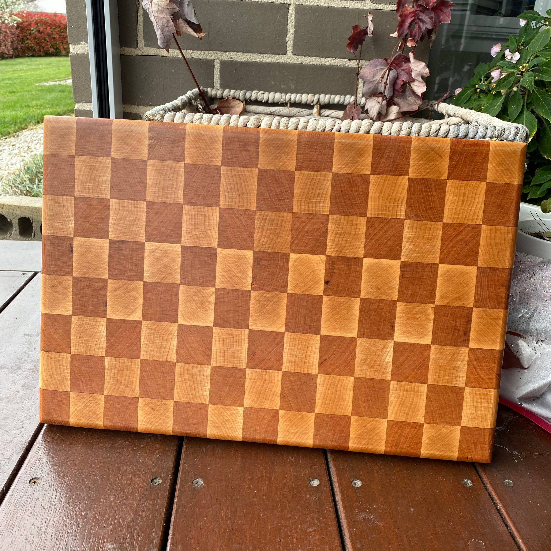 Handcrafted (Chess Board Pattern) Chopping Board