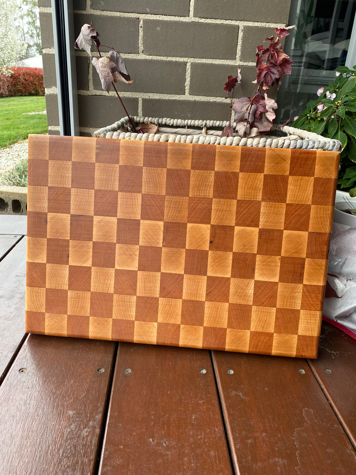 Handcrafted (Chess Board Pattern) Chopping Board