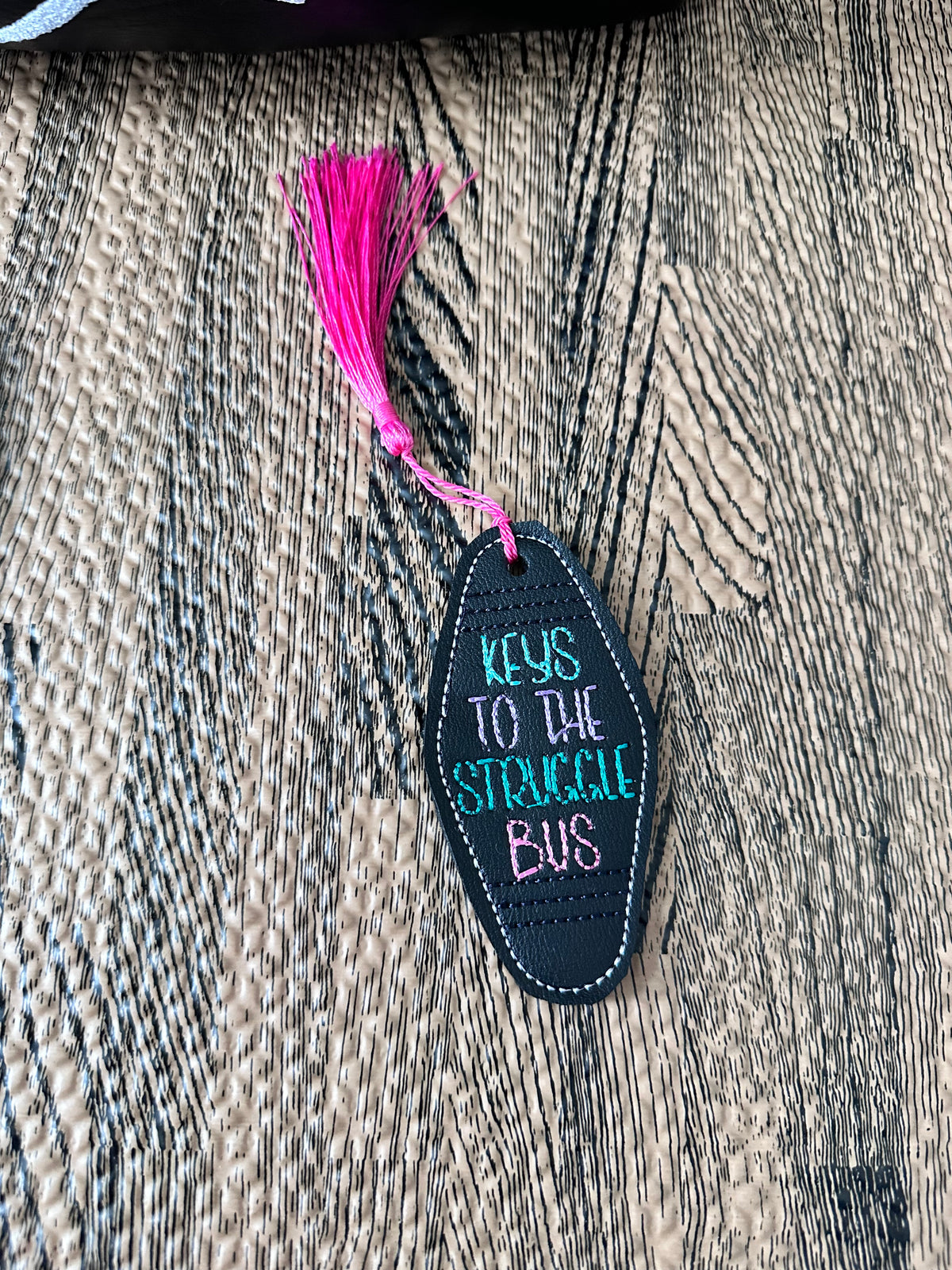 Struggle bus bag tag / book mark