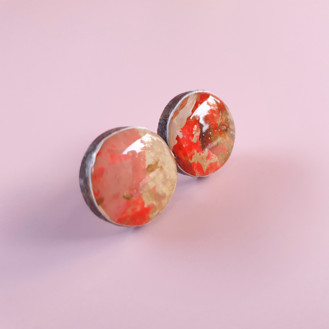 The Ember Collection | Art Earrings | Studs, Small Dangles, Brooch