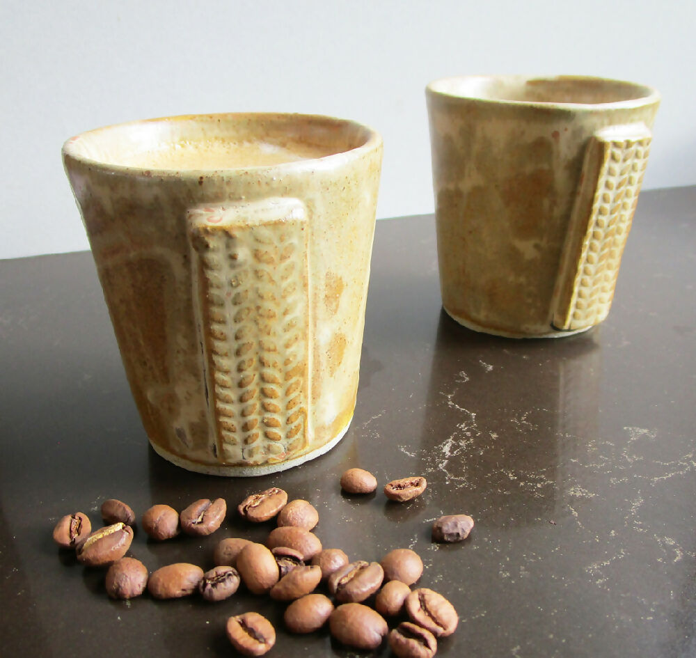 coffee cup for small coffee lovers - handcrafted - Julie Ann Smith Art - Australia