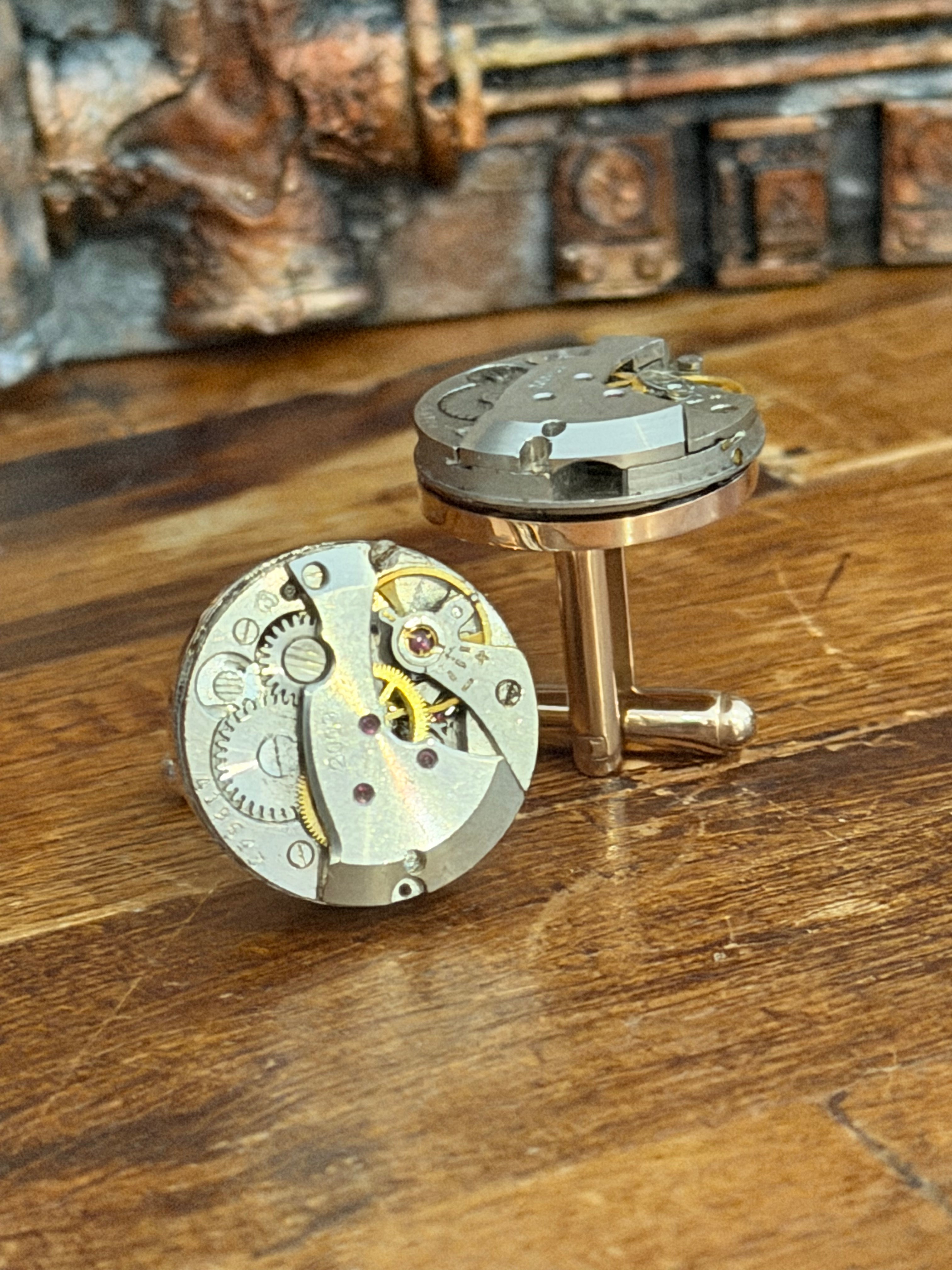 Steampunk Watch Movement Cufflinks
