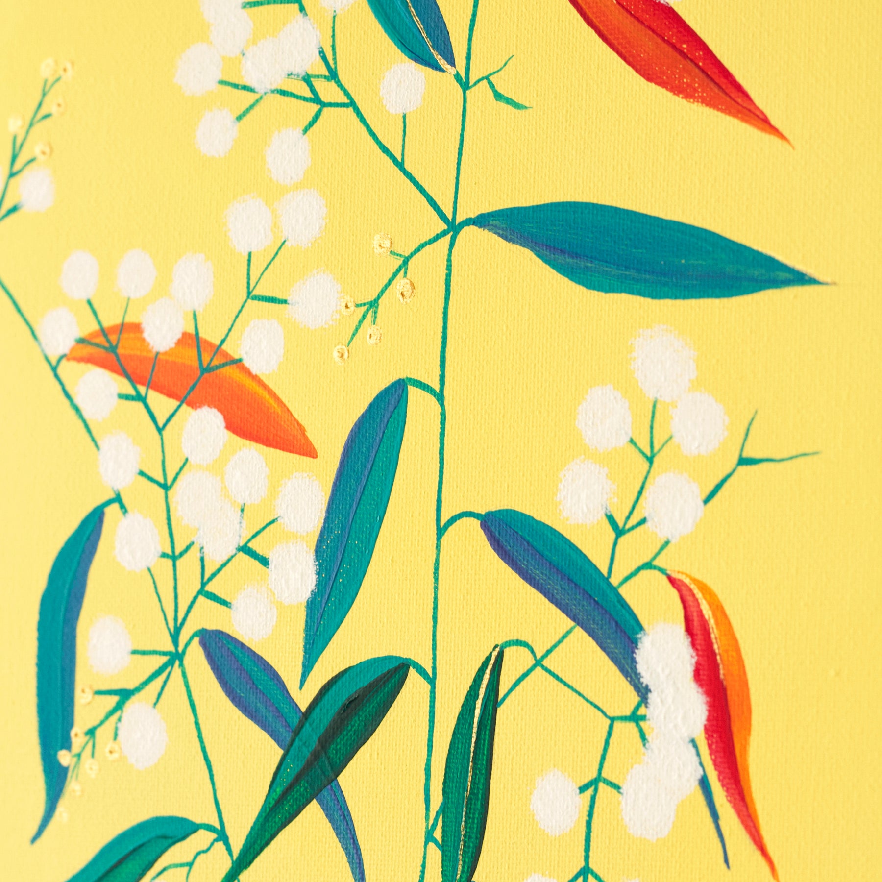 Wattle Acrylic Painting on Canvas